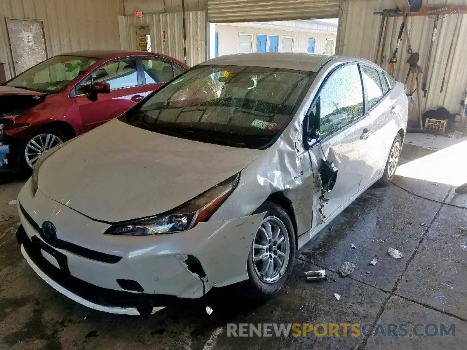 2 Photograph of a damaged car JTDKARFU1K3076588 TOYOTA PRIUS 2019