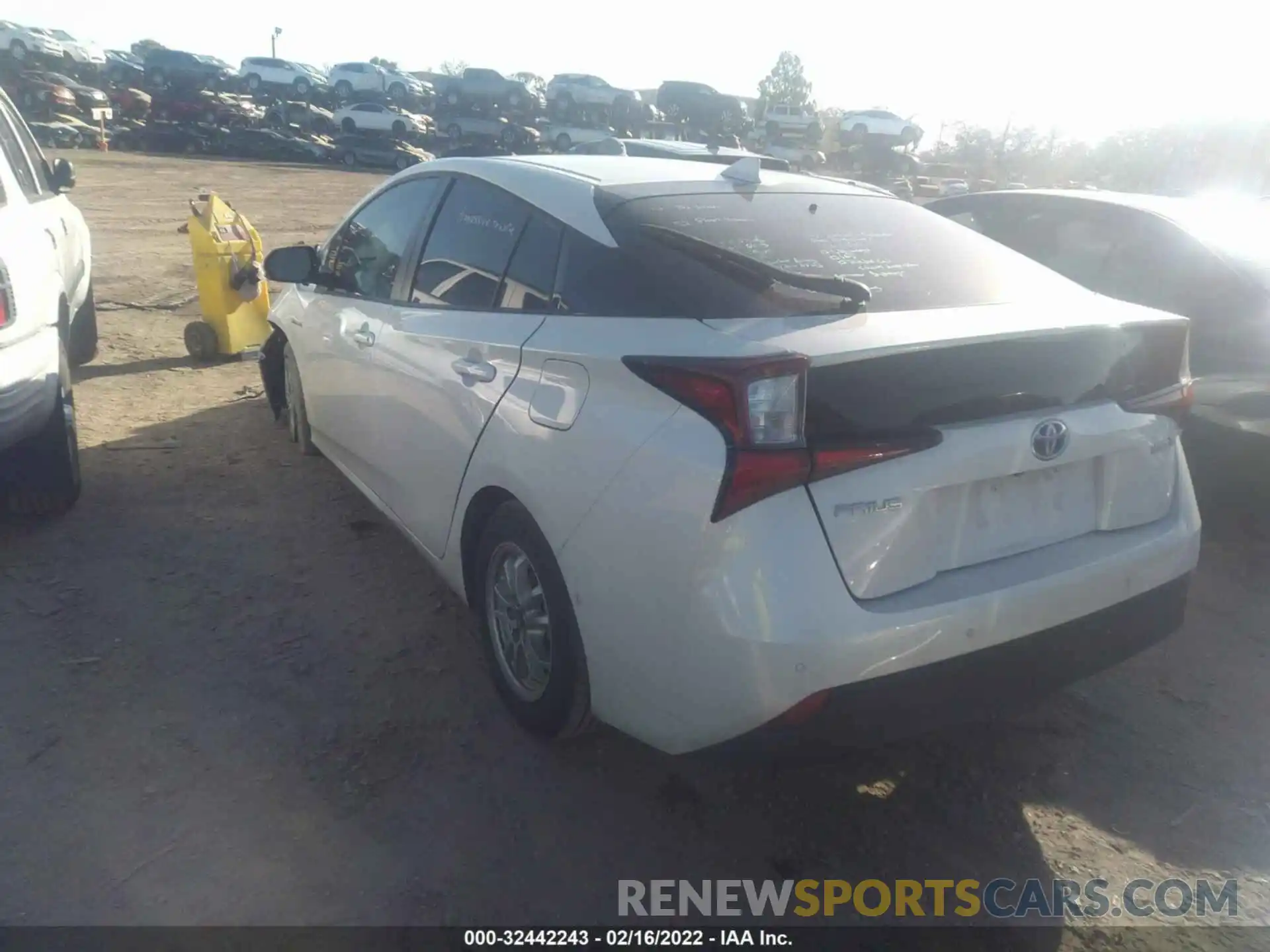 3 Photograph of a damaged car JTDKARFU1K3079832 TOYOTA PRIUS 2019