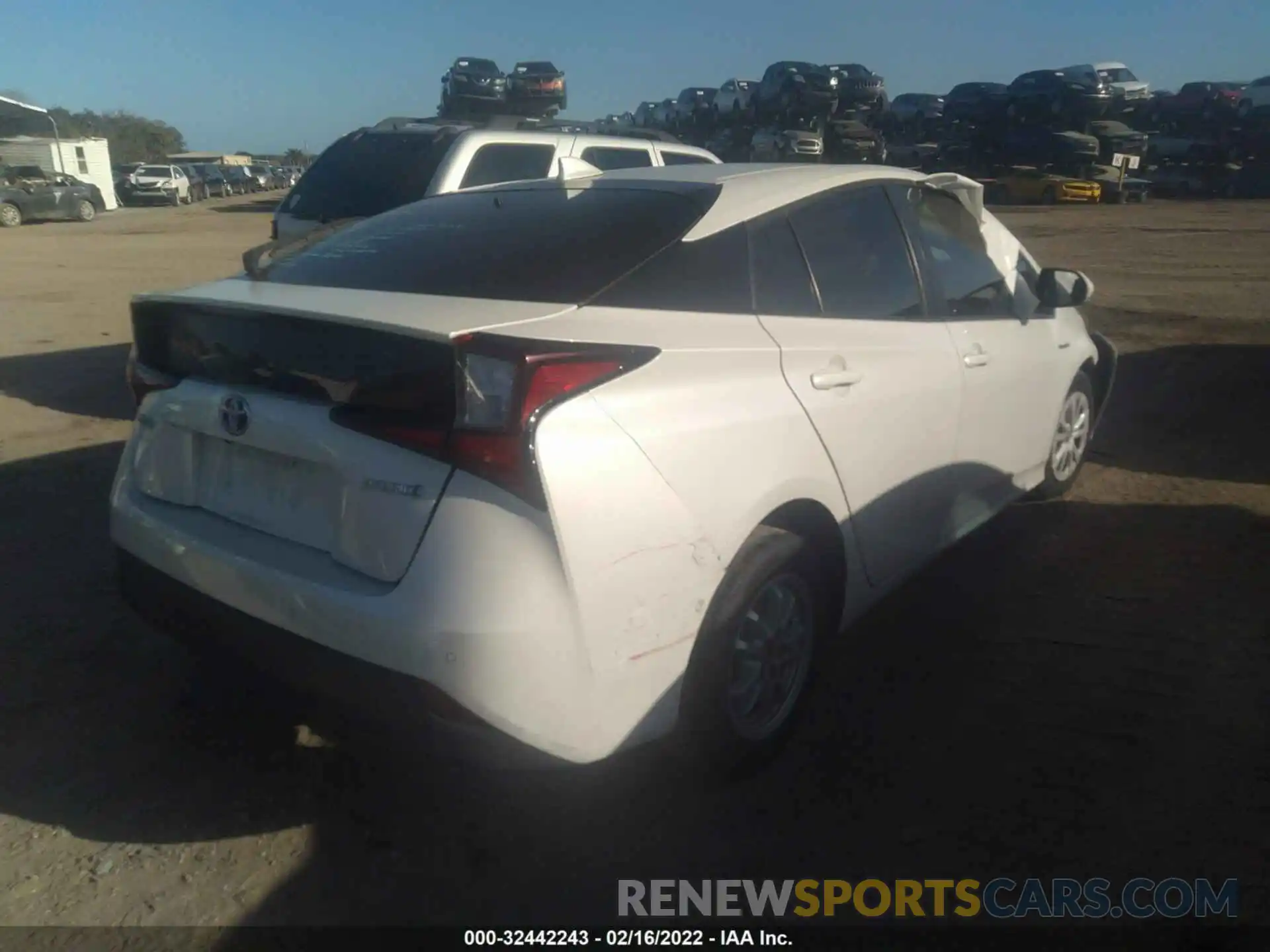 4 Photograph of a damaged car JTDKARFU1K3079832 TOYOTA PRIUS 2019