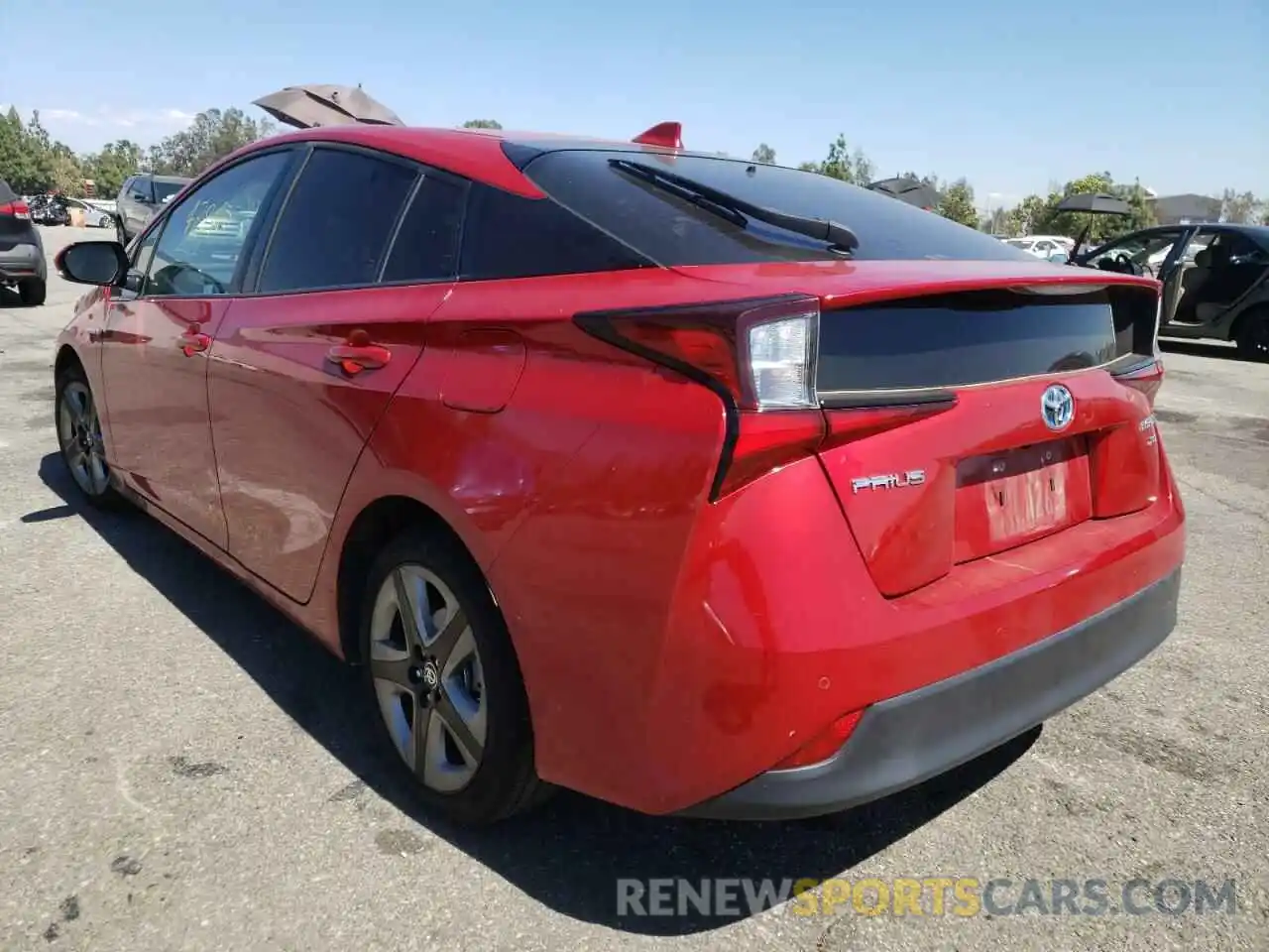 3 Photograph of a damaged car JTDKARFU1K3080768 TOYOTA PRIUS 2019