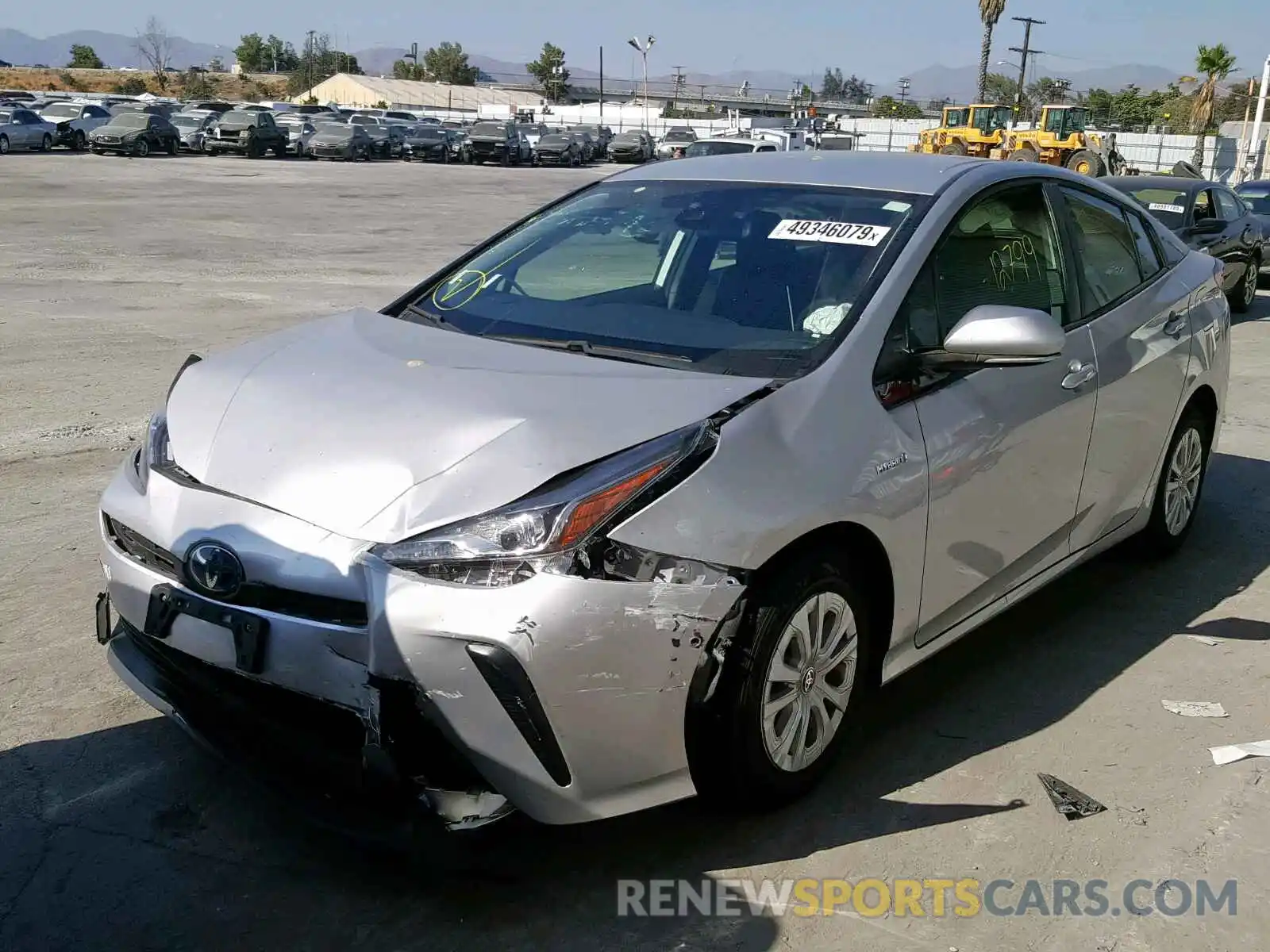 2 Photograph of a damaged car JTDKARFU1K3081676 TOYOTA PRIUS 2019