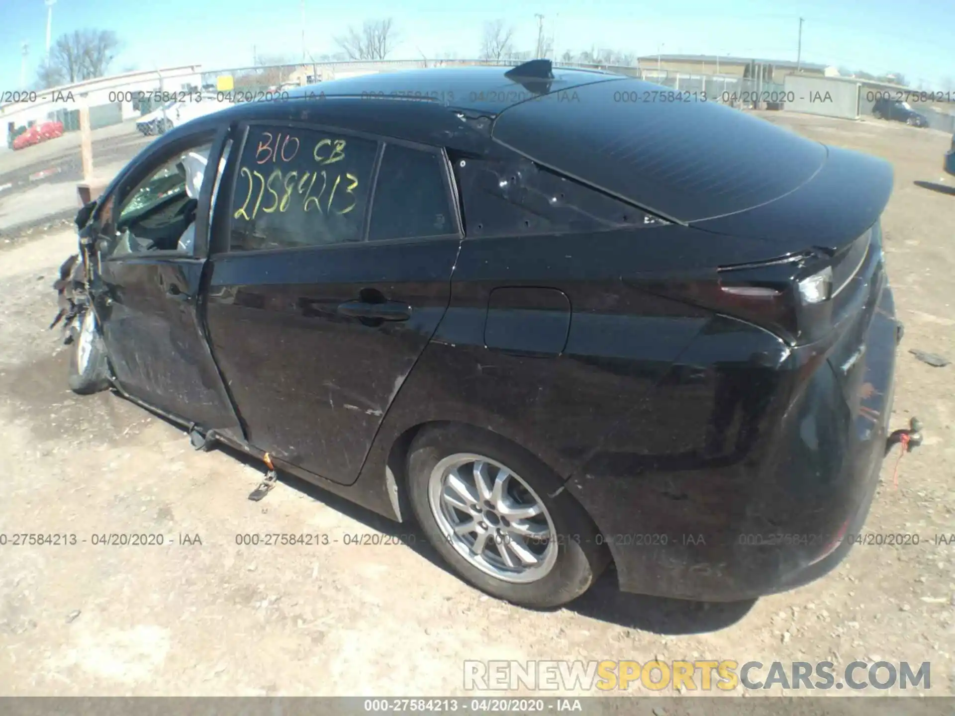 3 Photograph of a damaged car JTDKARFU1K3081810 TOYOTA PRIUS 2019