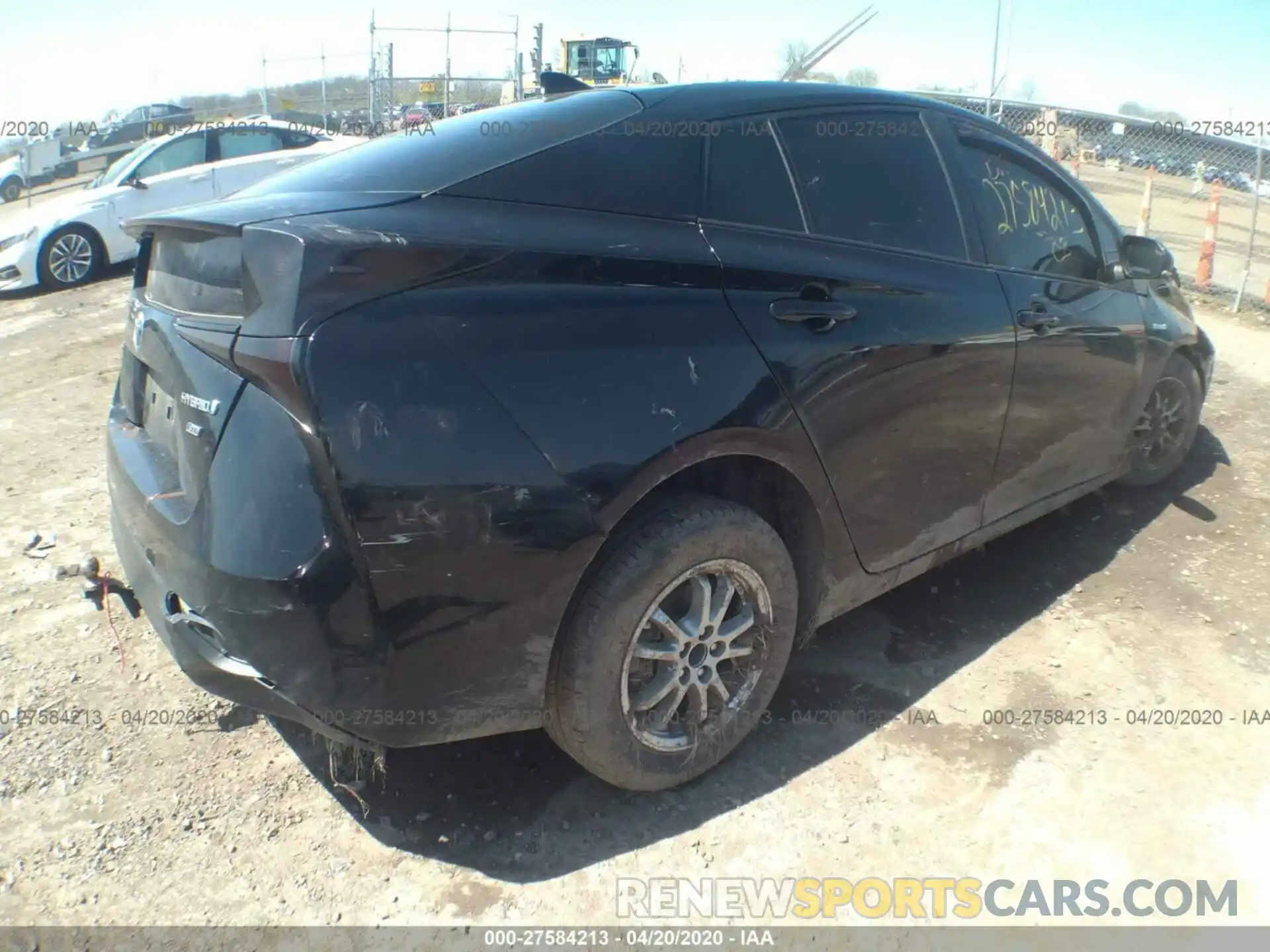 4 Photograph of a damaged car JTDKARFU1K3081810 TOYOTA PRIUS 2019