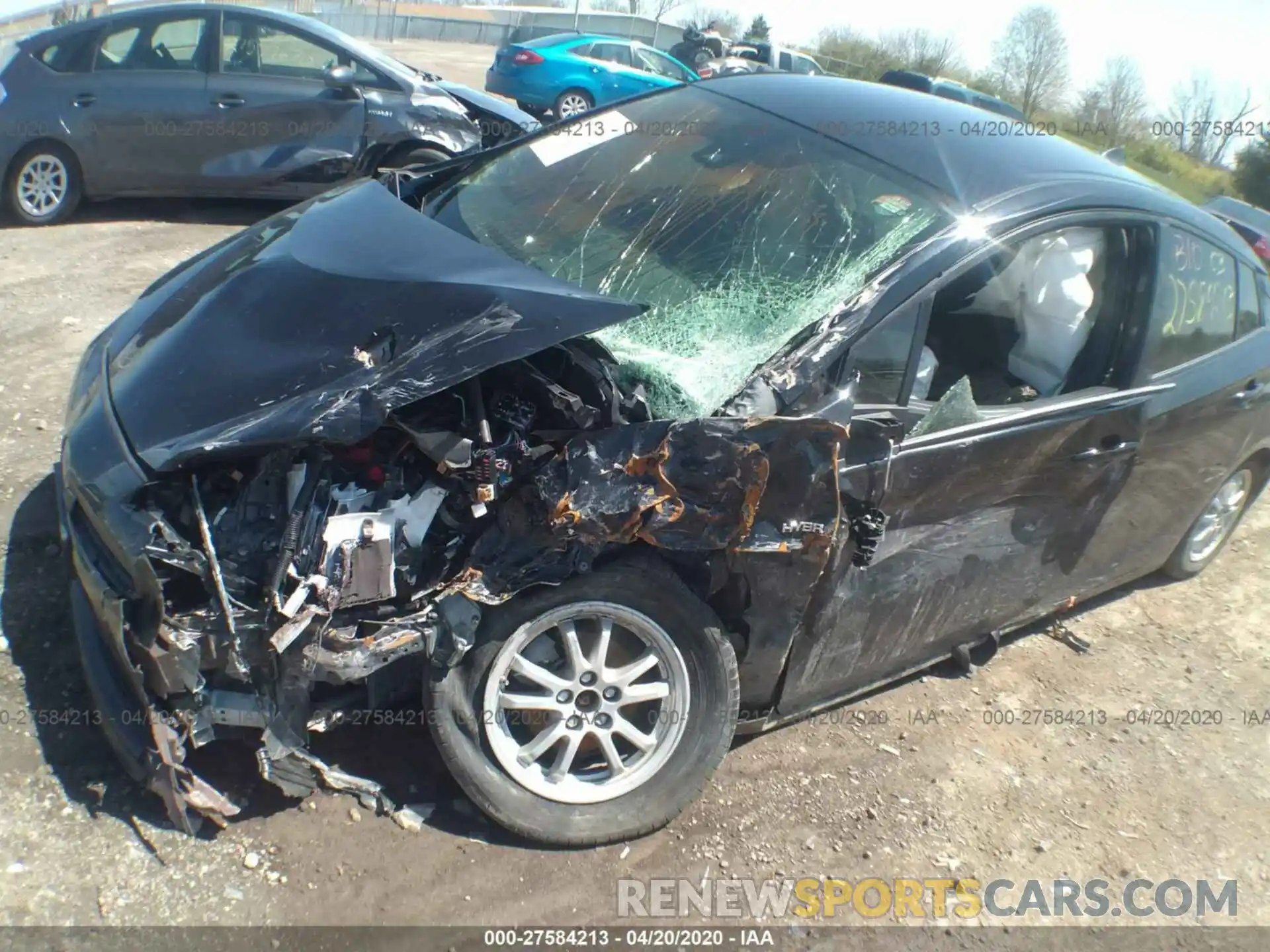 6 Photograph of a damaged car JTDKARFU1K3081810 TOYOTA PRIUS 2019