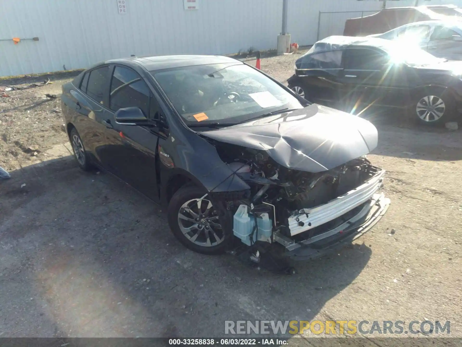 1 Photograph of a damaged car JTDKARFU1K3082763 TOYOTA PRIUS 2019