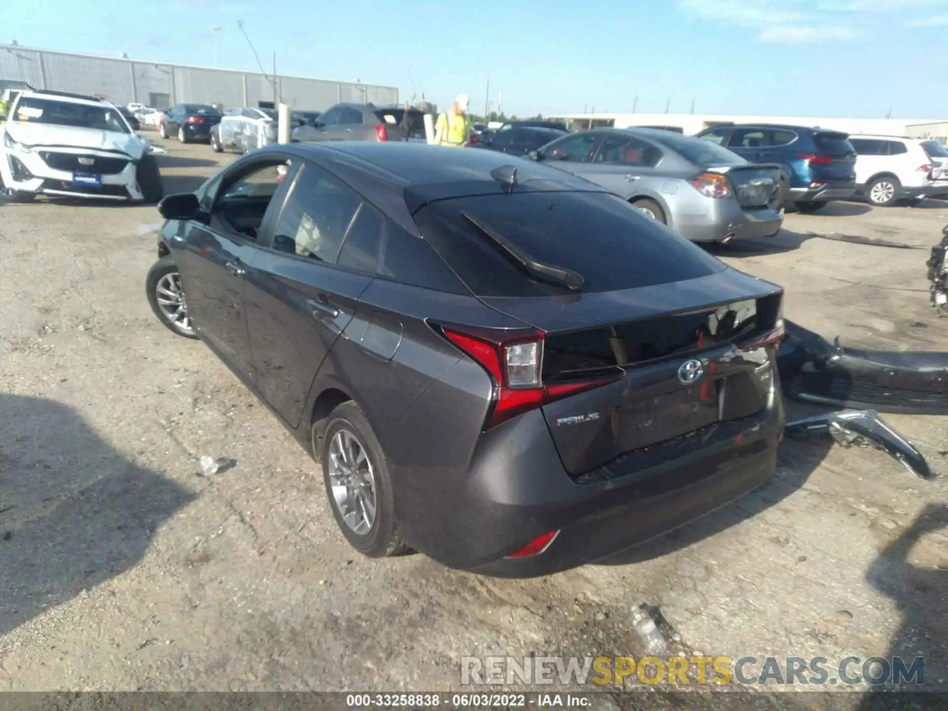 3 Photograph of a damaged car JTDKARFU1K3082763 TOYOTA PRIUS 2019