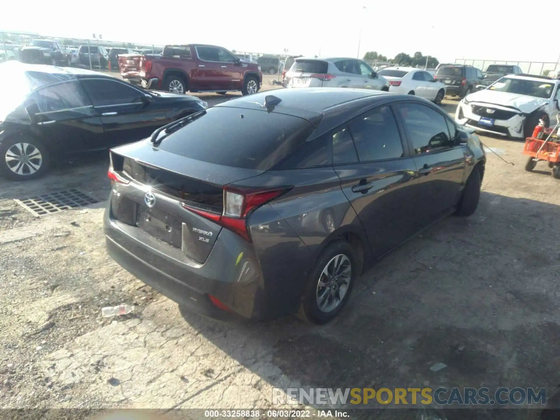 4 Photograph of a damaged car JTDKARFU1K3082763 TOYOTA PRIUS 2019