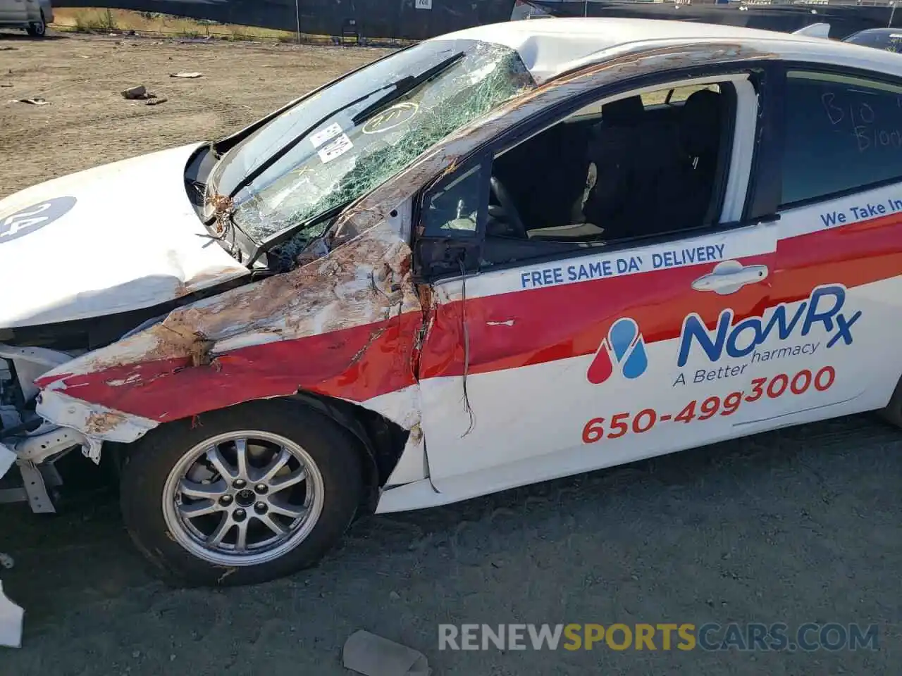 9 Photograph of a damaged car JTDKARFU1K3084433 TOYOTA PRIUS 2019