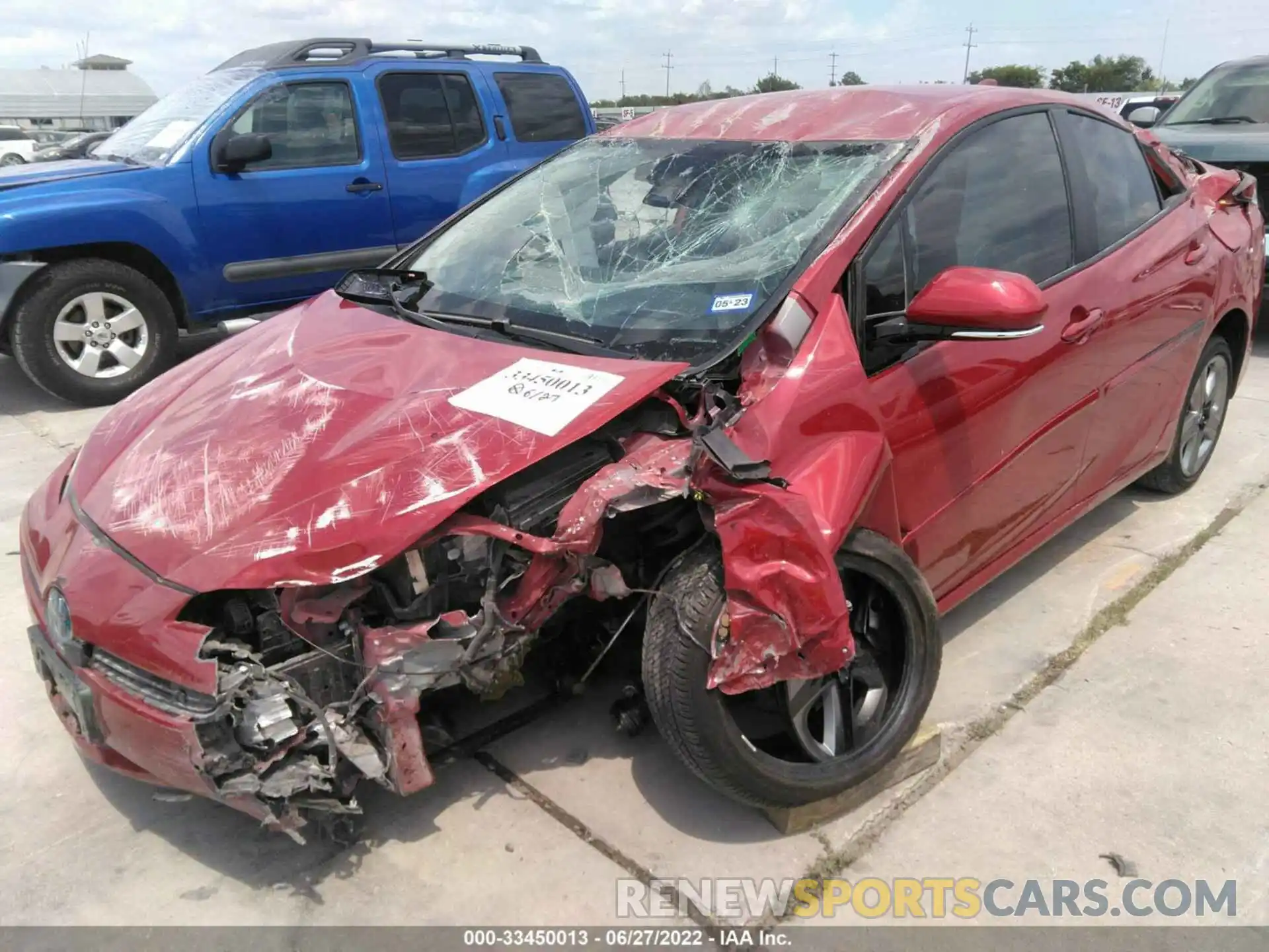 6 Photograph of a damaged car JTDKARFU1K3085162 TOYOTA PRIUS 2019