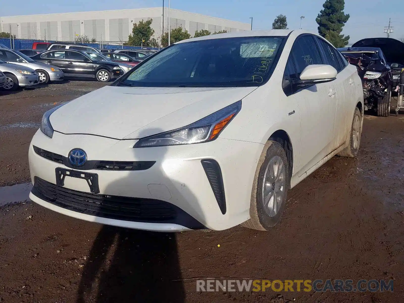 2 Photograph of a damaged car JTDKARFU1K3085291 TOYOTA PRIUS 2019