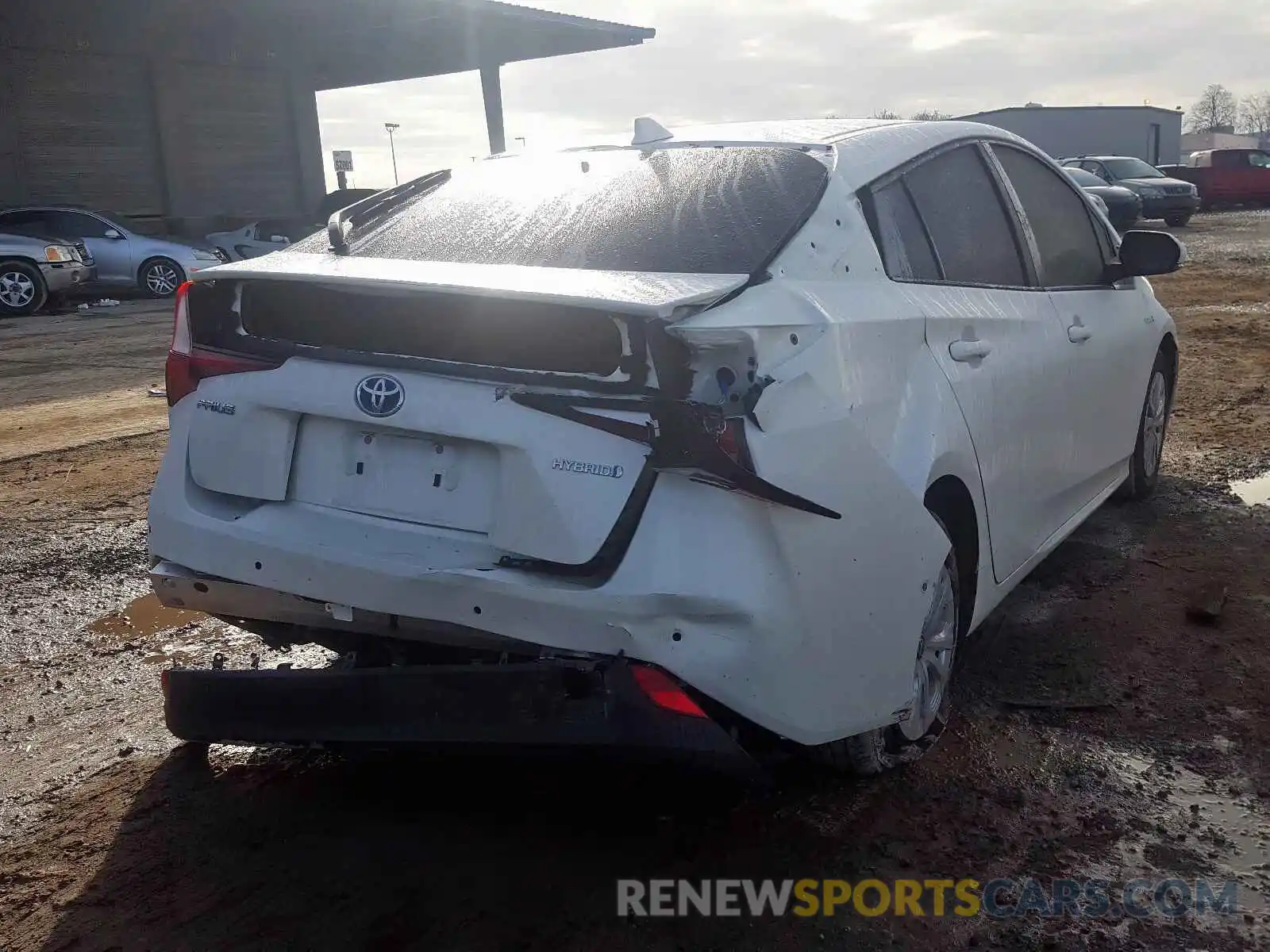 4 Photograph of a damaged car JTDKARFU1K3085291 TOYOTA PRIUS 2019