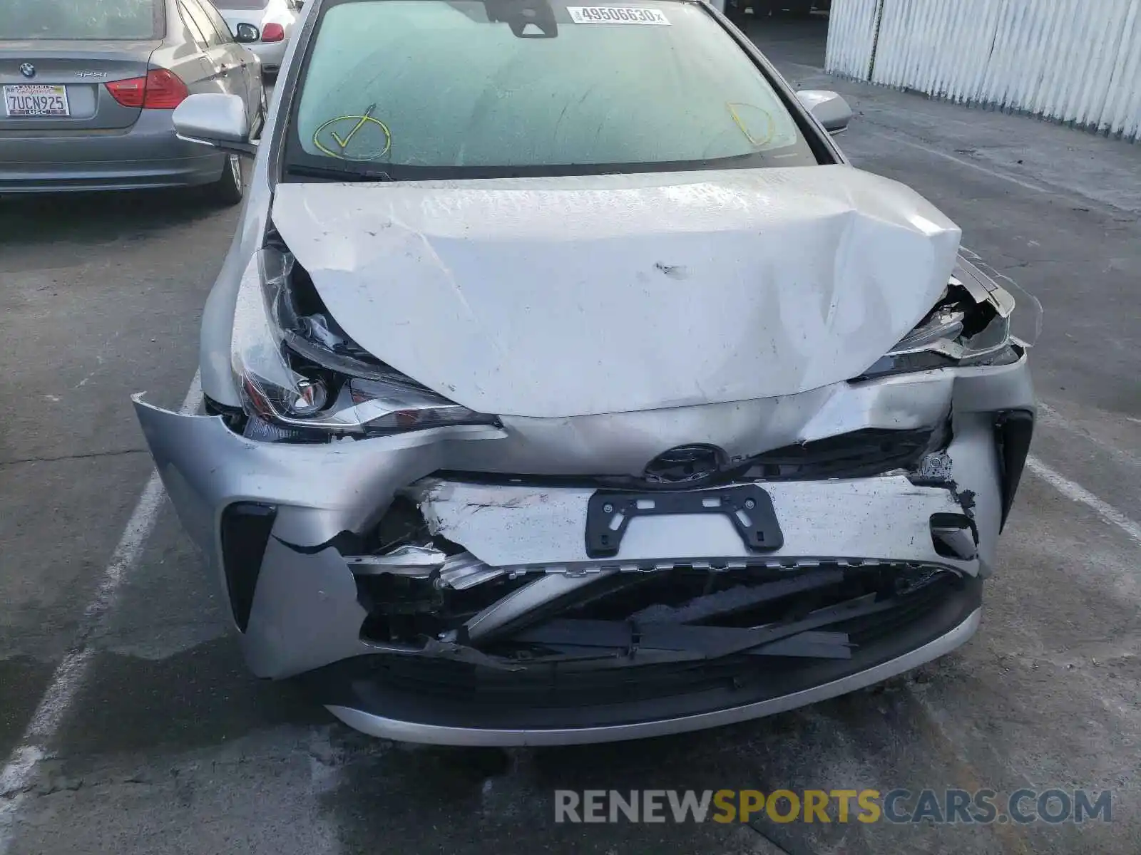 9 Photograph of a damaged car JTDKARFU1K3085498 TOYOTA PRIUS 2019