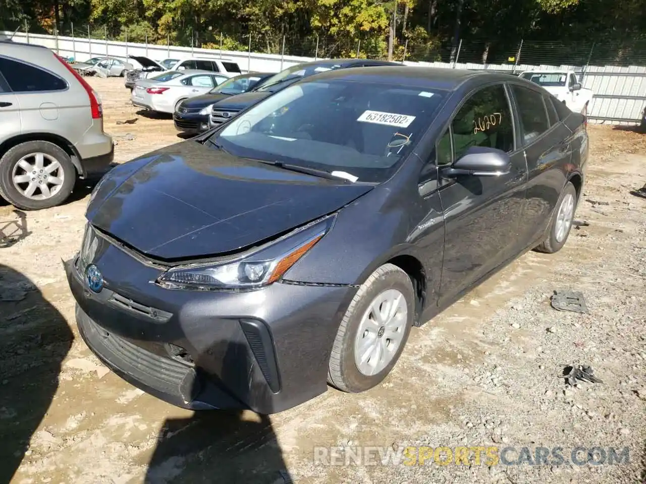 2 Photograph of a damaged car JTDKARFU1K3085503 TOYOTA PRIUS 2019