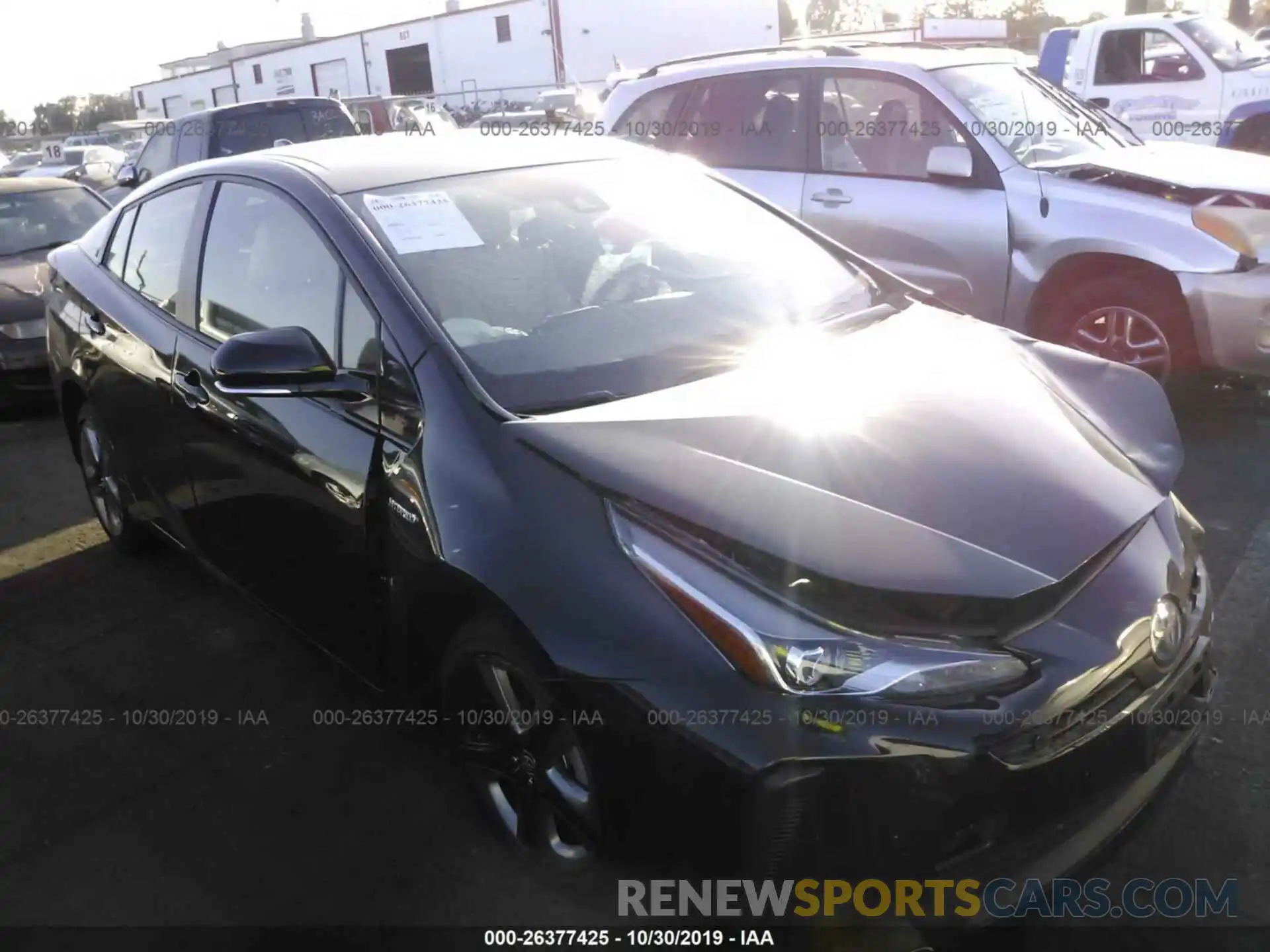 1 Photograph of a damaged car JTDKARFU1K3086571 TOYOTA PRIUS 2019