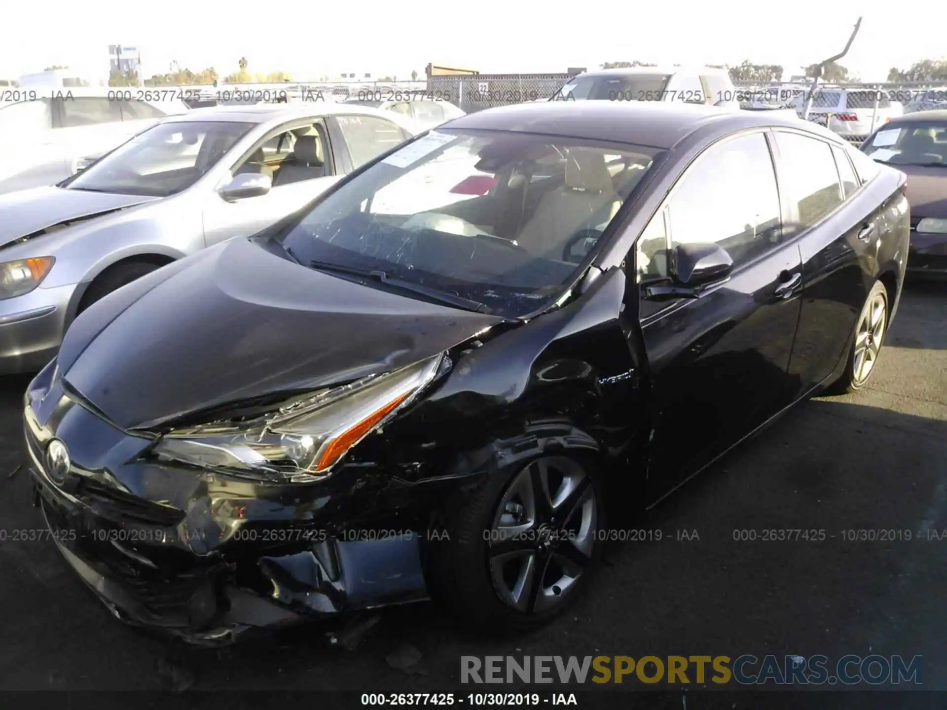 2 Photograph of a damaged car JTDKARFU1K3086571 TOYOTA PRIUS 2019