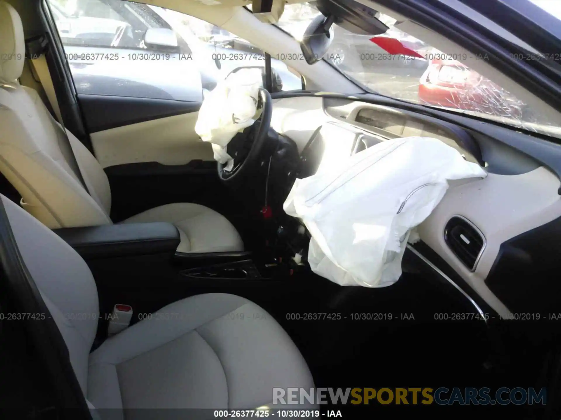 5 Photograph of a damaged car JTDKARFU1K3086571 TOYOTA PRIUS 2019