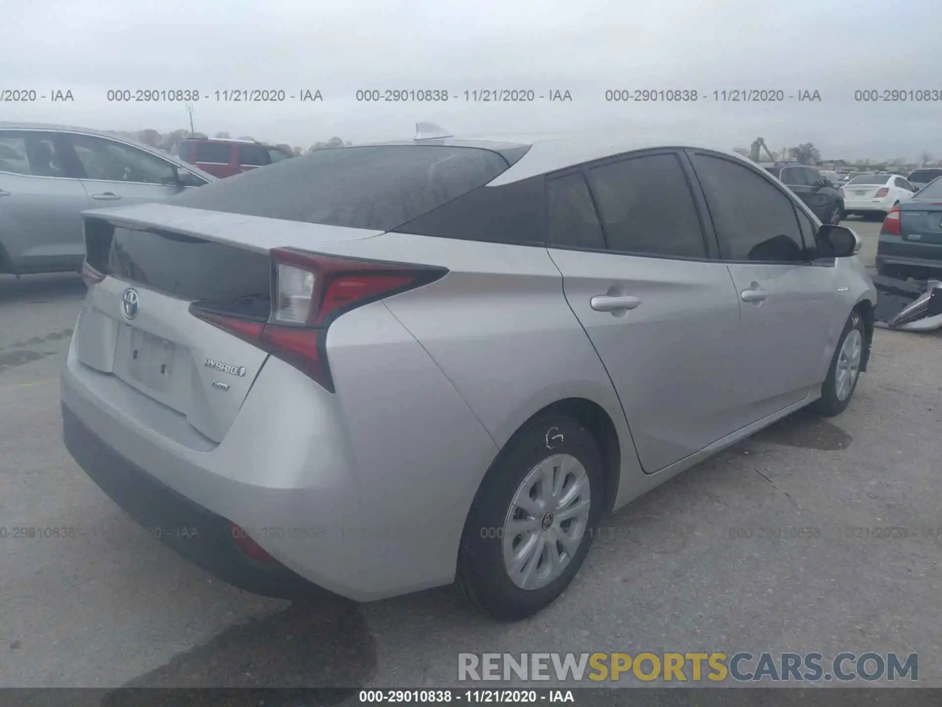 4 Photograph of a damaged car JTDKARFU1K3087011 TOYOTA PRIUS 2019