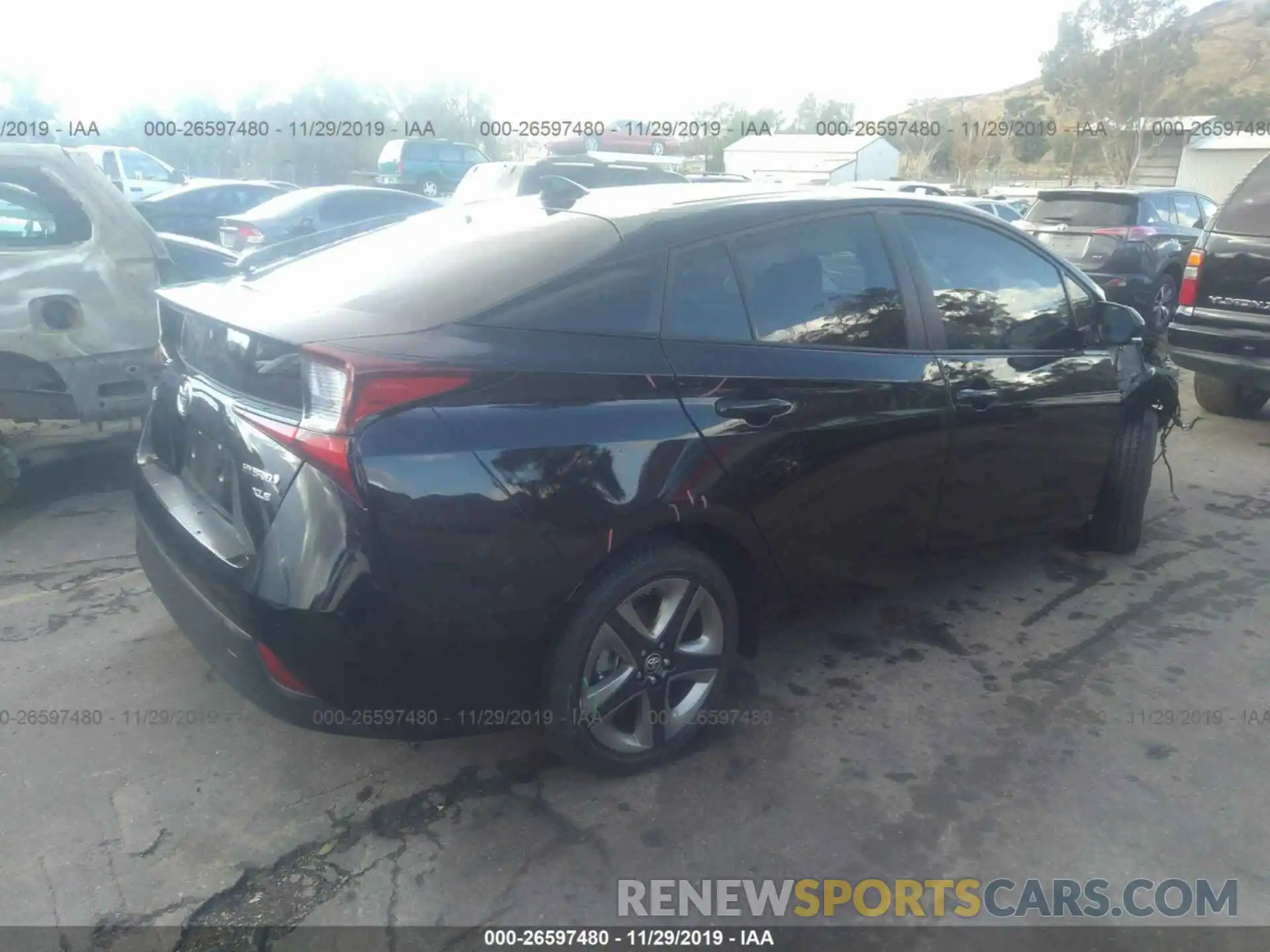 4 Photograph of a damaged car JTDKARFU1K3087722 TOYOTA PRIUS 2019