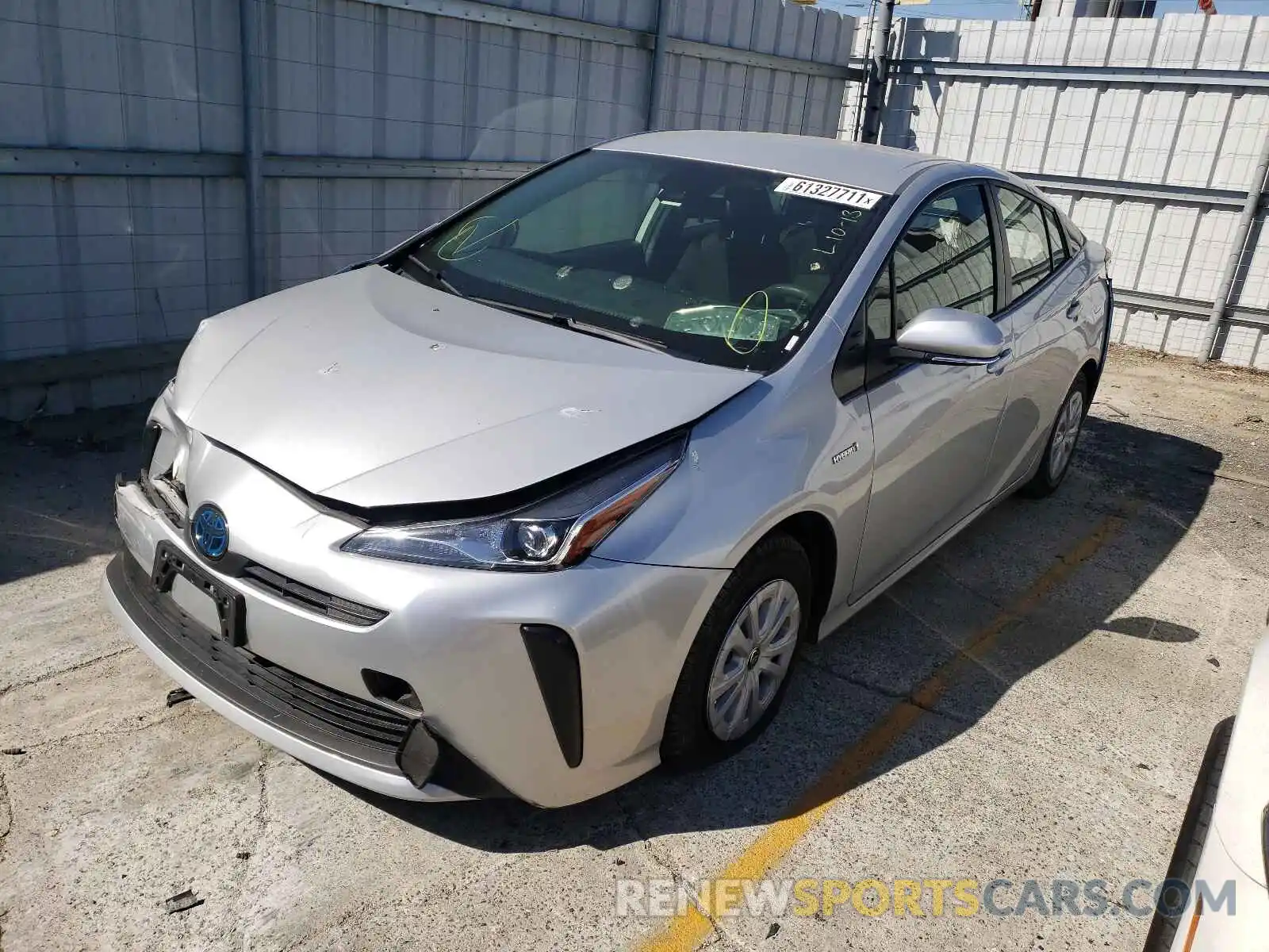 2 Photograph of a damaged car JTDKARFU1K3089017 TOYOTA PRIUS 2019