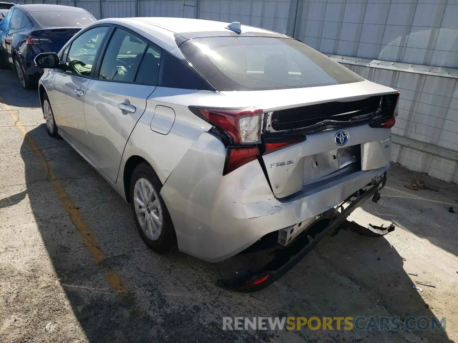 3 Photograph of a damaged car JTDKARFU1K3089017 TOYOTA PRIUS 2019