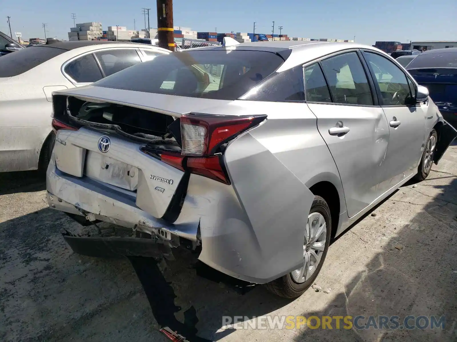 4 Photograph of a damaged car JTDKARFU1K3089017 TOYOTA PRIUS 2019