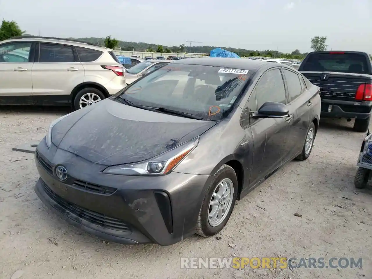 2 Фотография поврежденного автомобиля JTDKARFU1K3089115 TOYOTA PRIUS 2019