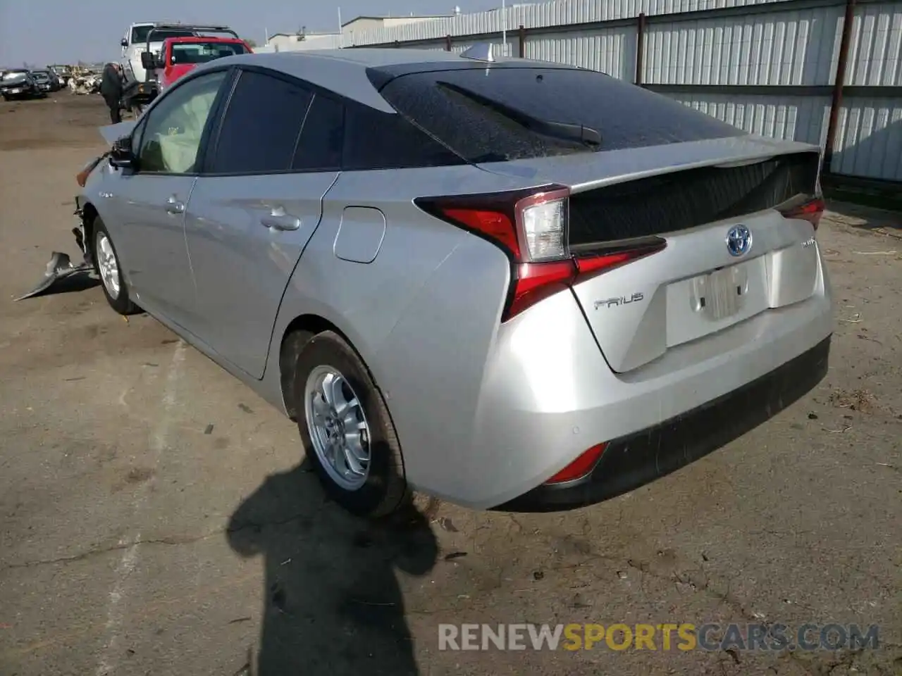 3 Photograph of a damaged car JTDKARFU1K3089289 TOYOTA PRIUS 2019