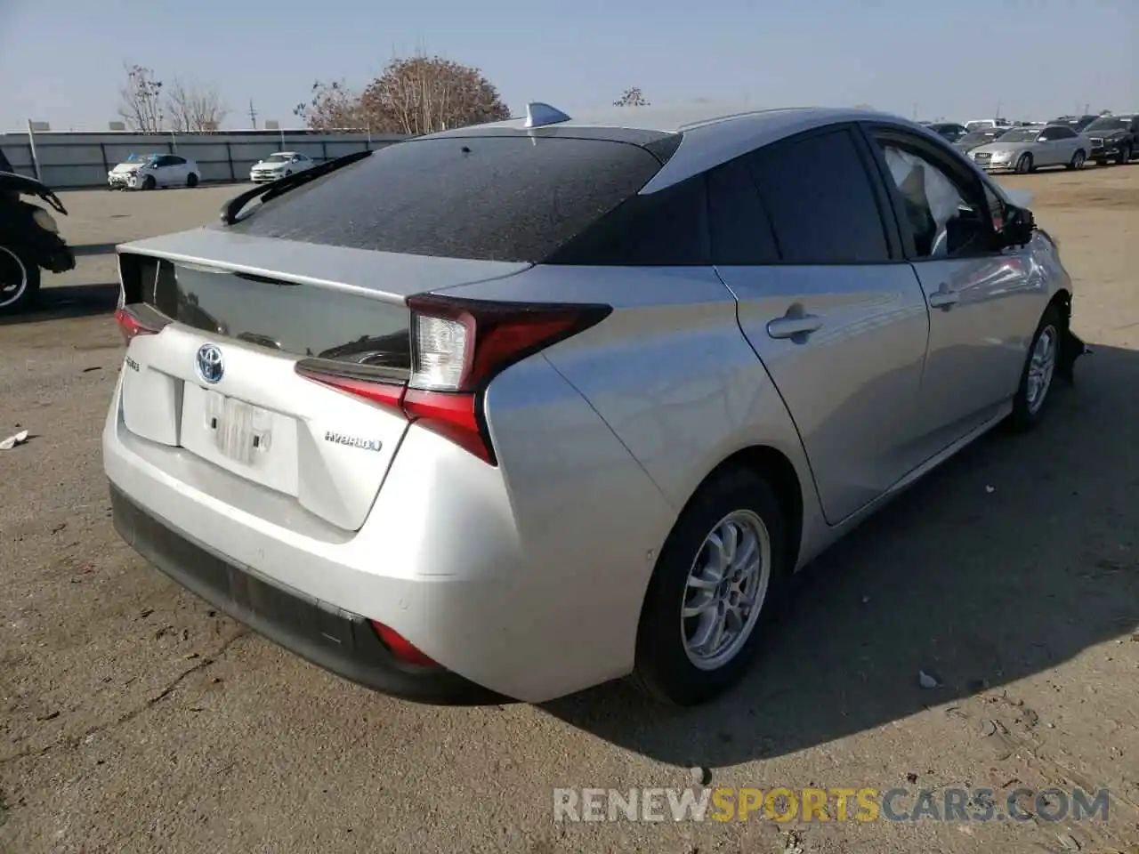 4 Photograph of a damaged car JTDKARFU1K3089289 TOYOTA PRIUS 2019