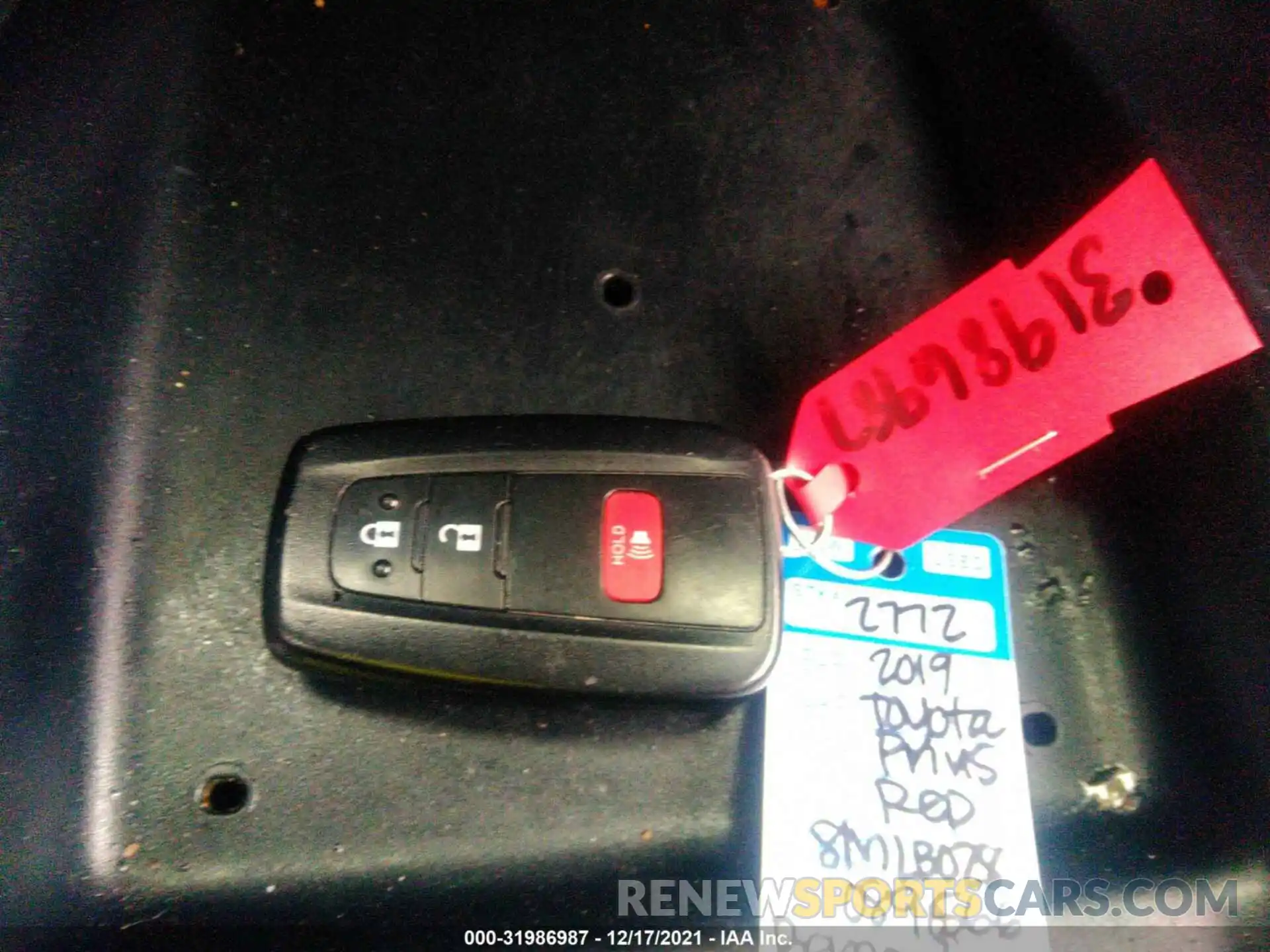 11 Photograph of a damaged car JTDKARFU1K3089566 TOYOTA PRIUS 2019