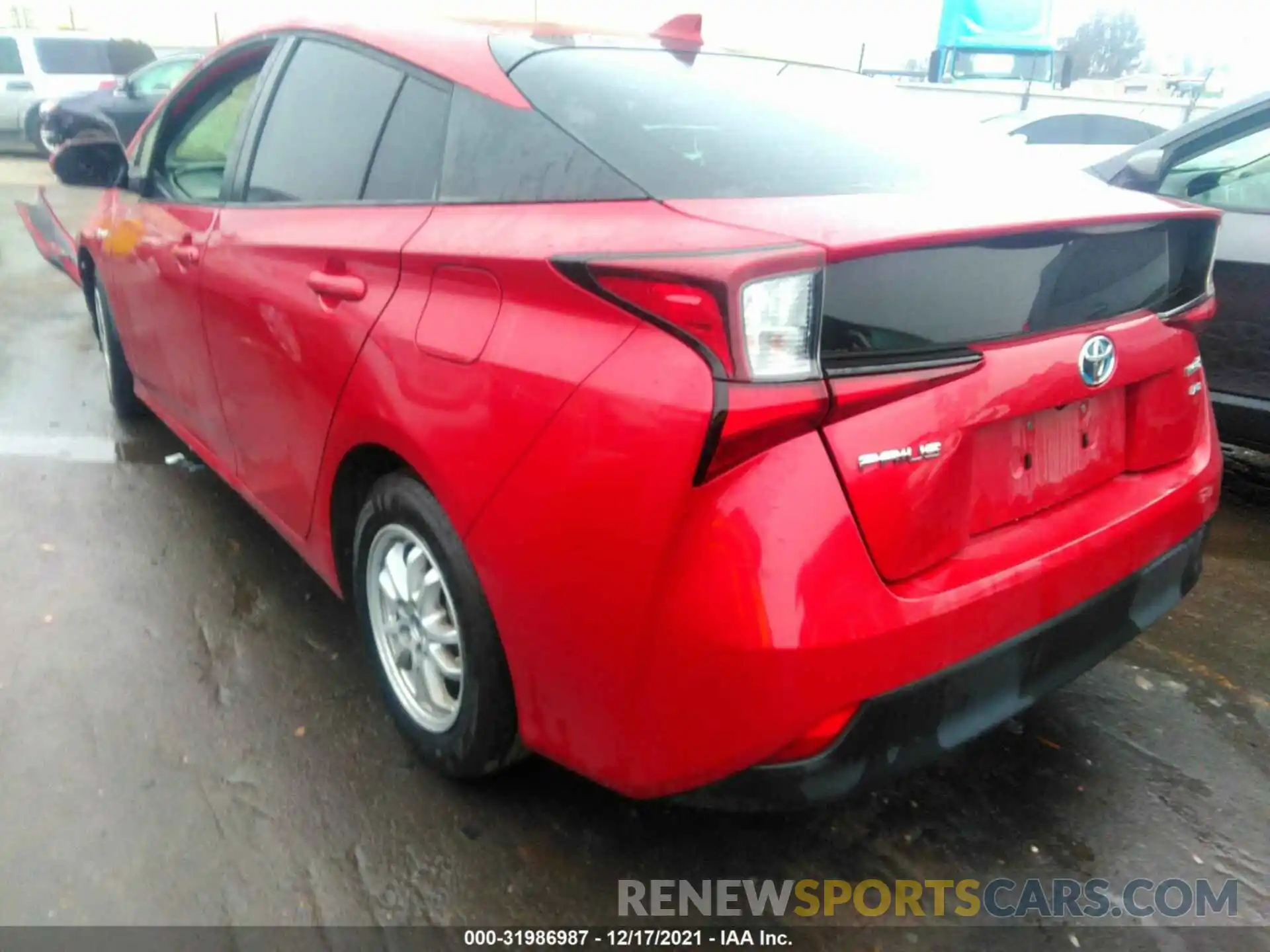 3 Photograph of a damaged car JTDKARFU1K3089566 TOYOTA PRIUS 2019