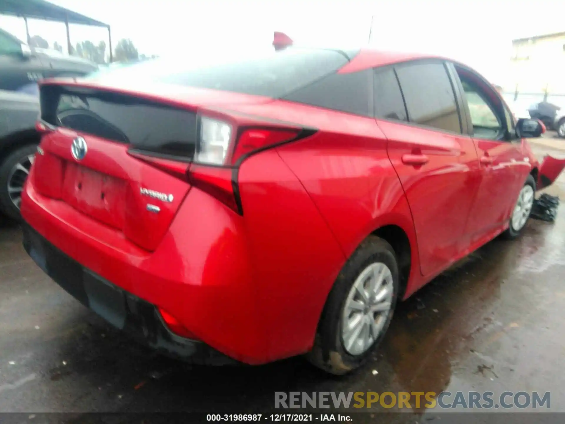 4 Photograph of a damaged car JTDKARFU1K3089566 TOYOTA PRIUS 2019