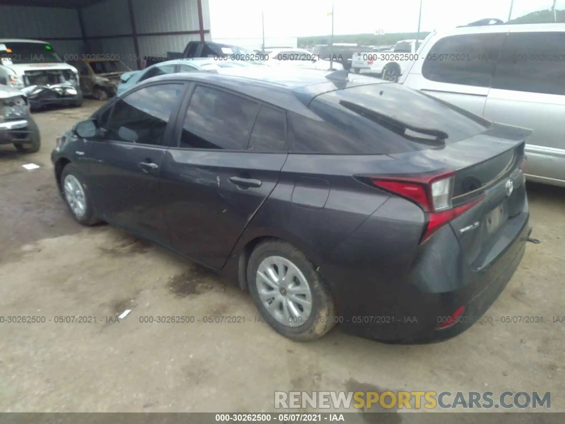 3 Photograph of a damaged car JTDKARFU1K3089924 TOYOTA PRIUS 2019