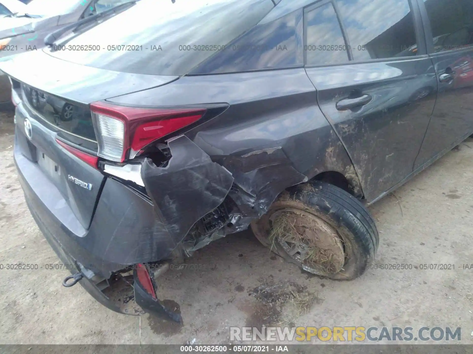 6 Photograph of a damaged car JTDKARFU1K3089924 TOYOTA PRIUS 2019