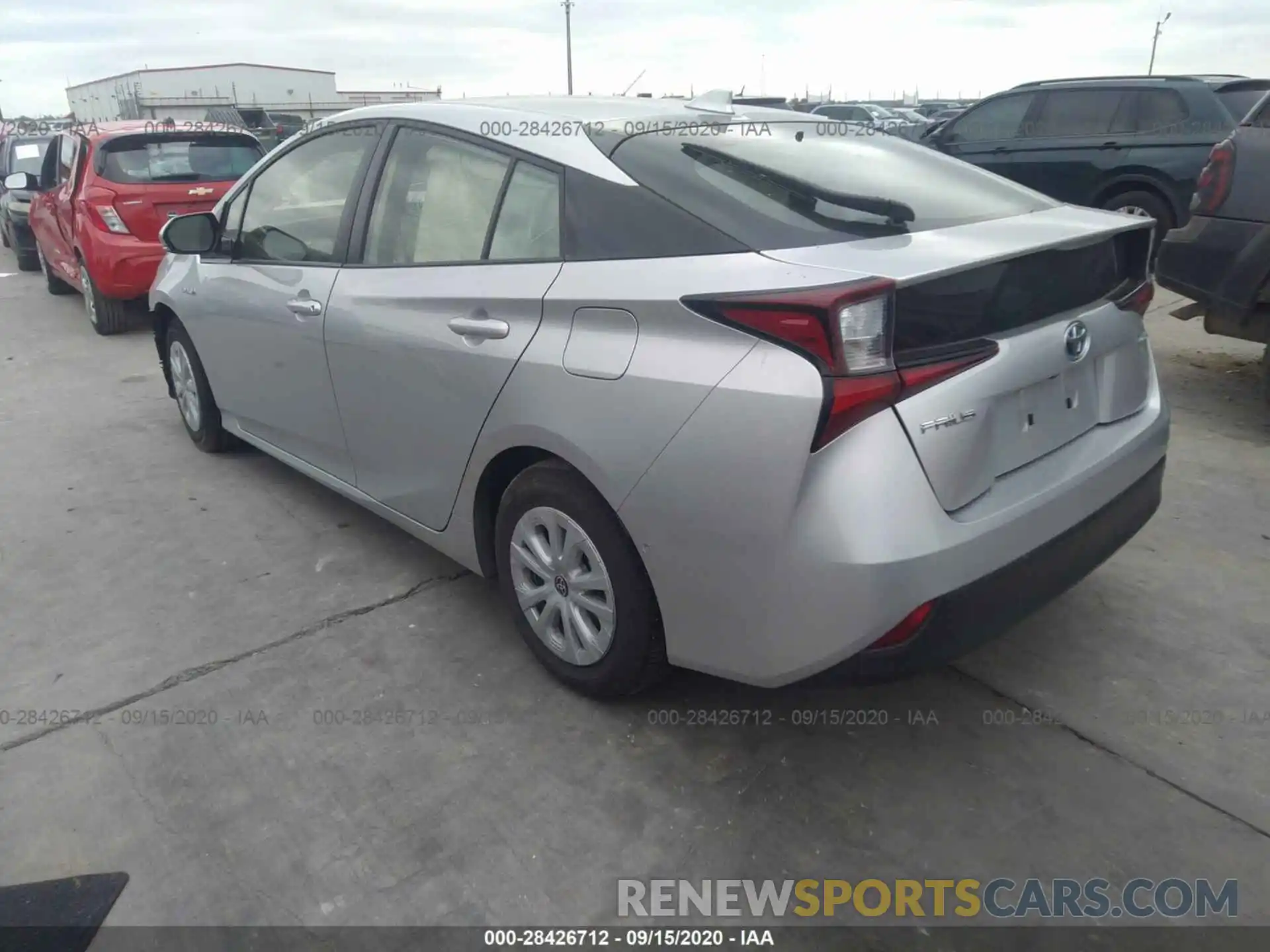 3 Photograph of a damaged car JTDKARFU1K3090555 TOYOTA PRIUS 2019