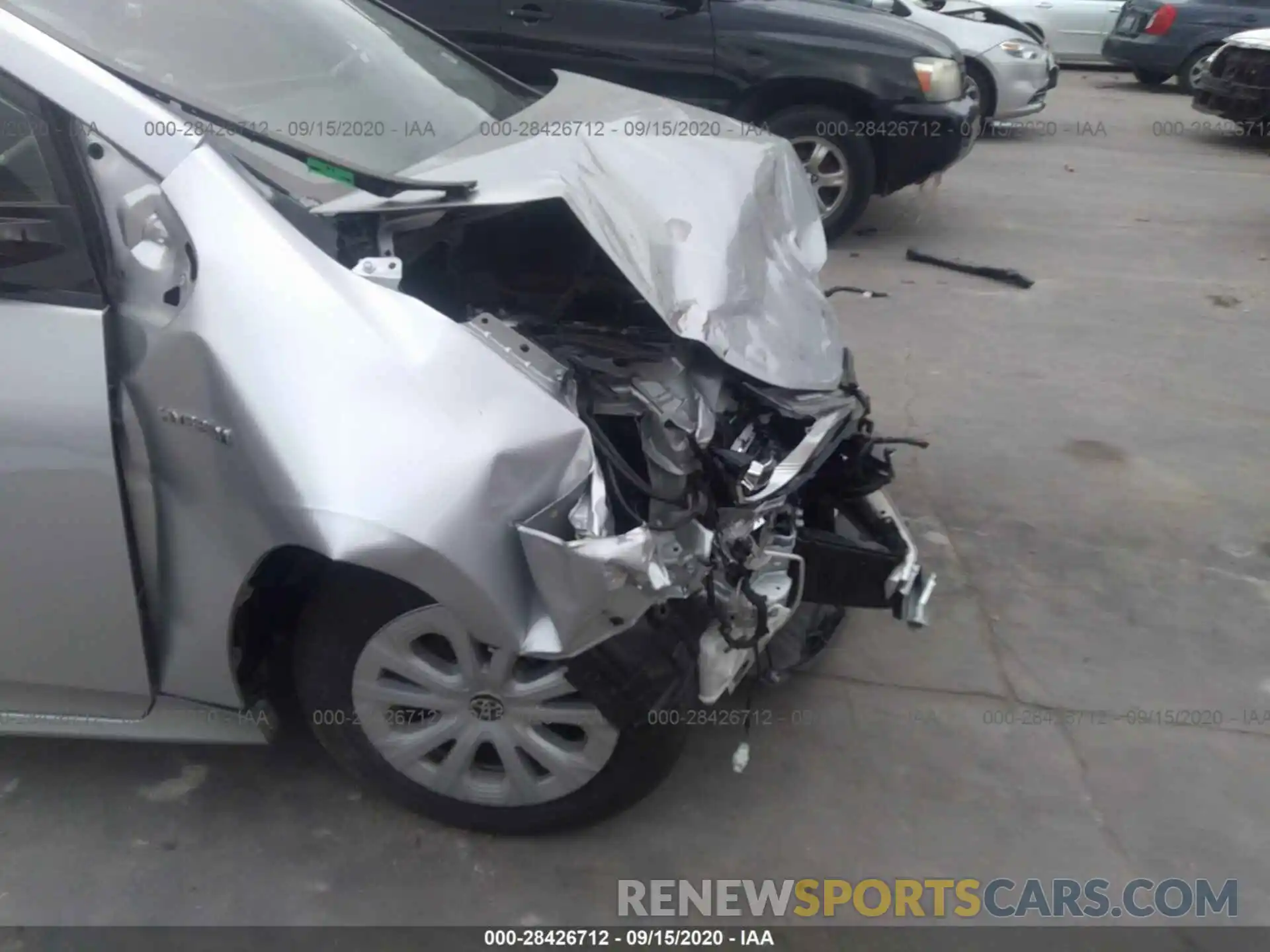 6 Photograph of a damaged car JTDKARFU1K3090555 TOYOTA PRIUS 2019