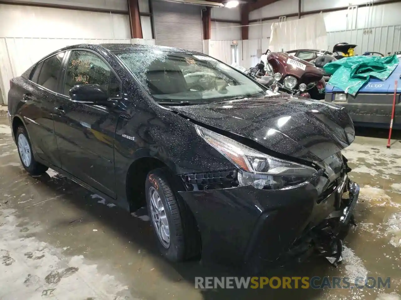 1 Photograph of a damaged car JTDKARFU1K3091074 TOYOTA PRIUS 2019