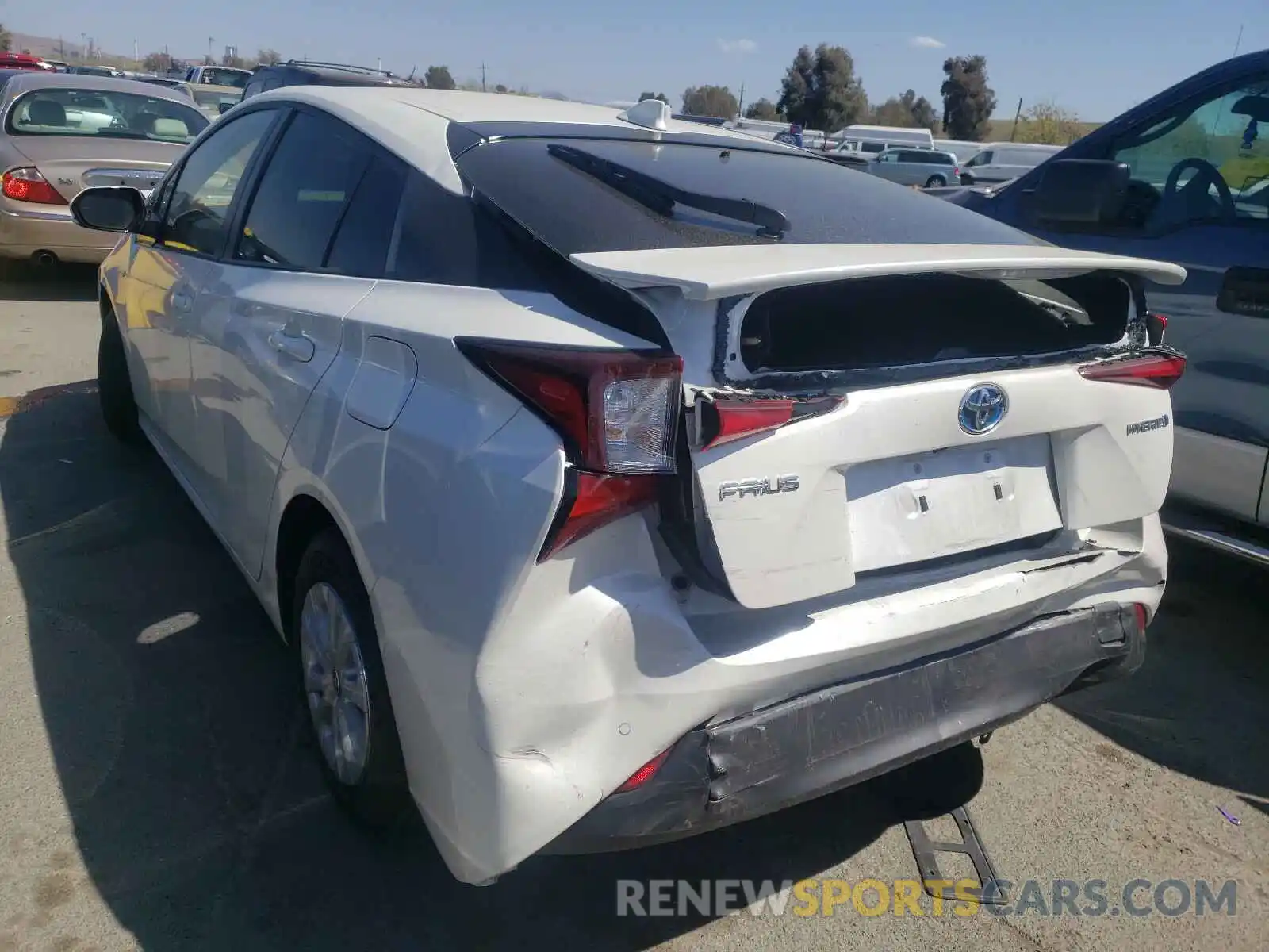 3 Photograph of a damaged car JTDKARFU1K3094993 TOYOTA PRIUS 2019