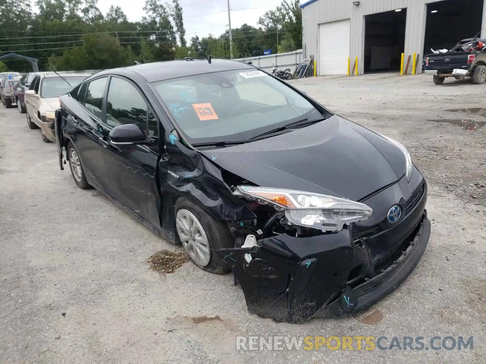 1 Photograph of a damaged car JTDKARFU1K3095206 TOYOTA PRIUS 2019