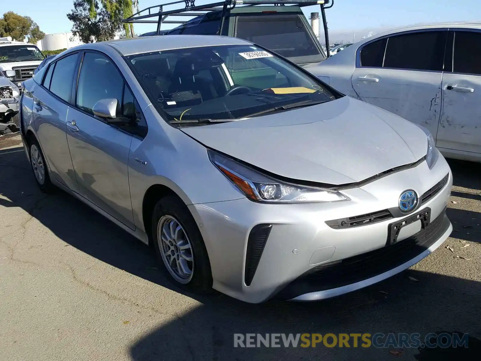 1 Photograph of a damaged car JTDKARFU1K3096310 TOYOTA PRIUS 2019