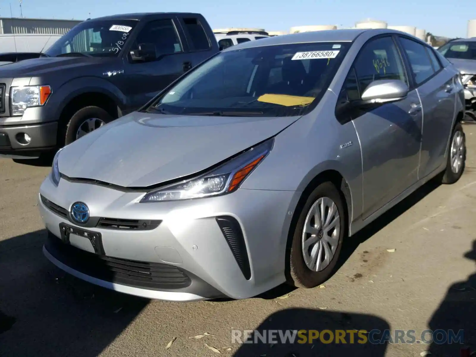 2 Photograph of a damaged car JTDKARFU1K3096310 TOYOTA PRIUS 2019