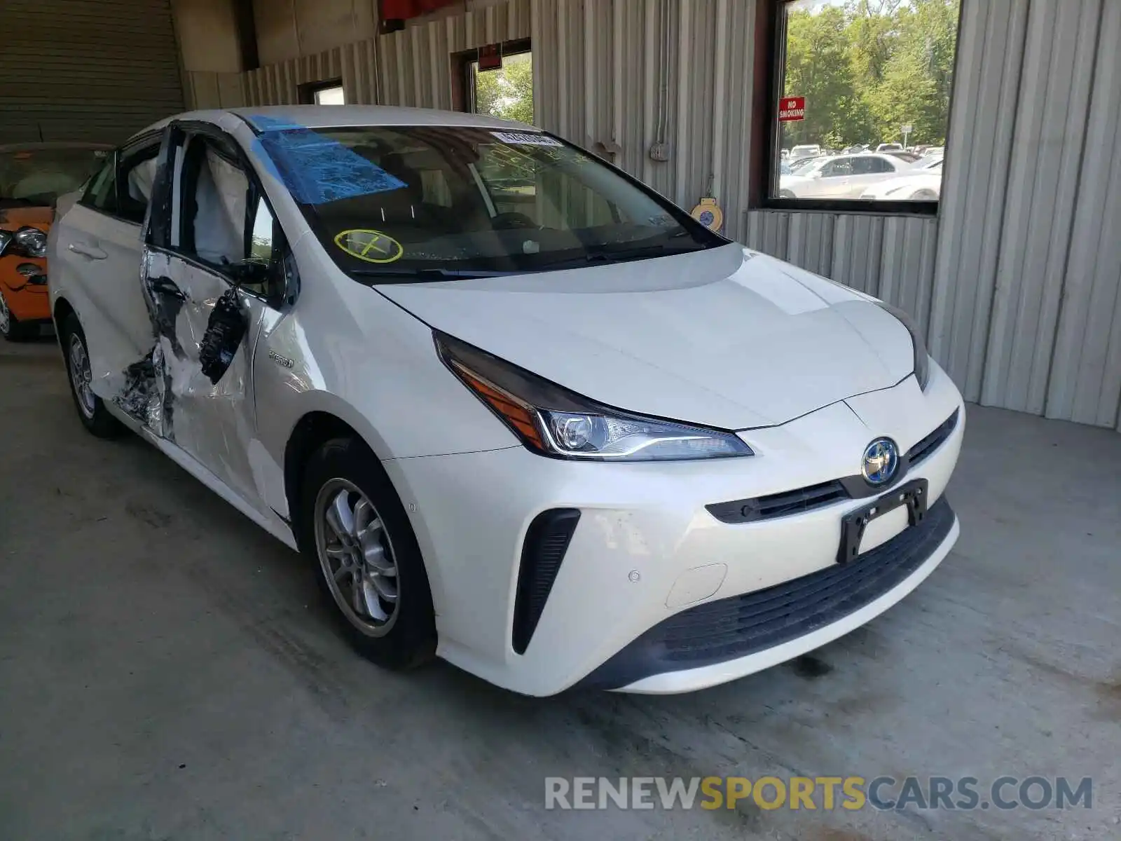 1 Photograph of a damaged car JTDKARFU1K3096338 TOYOTA PRIUS 2019