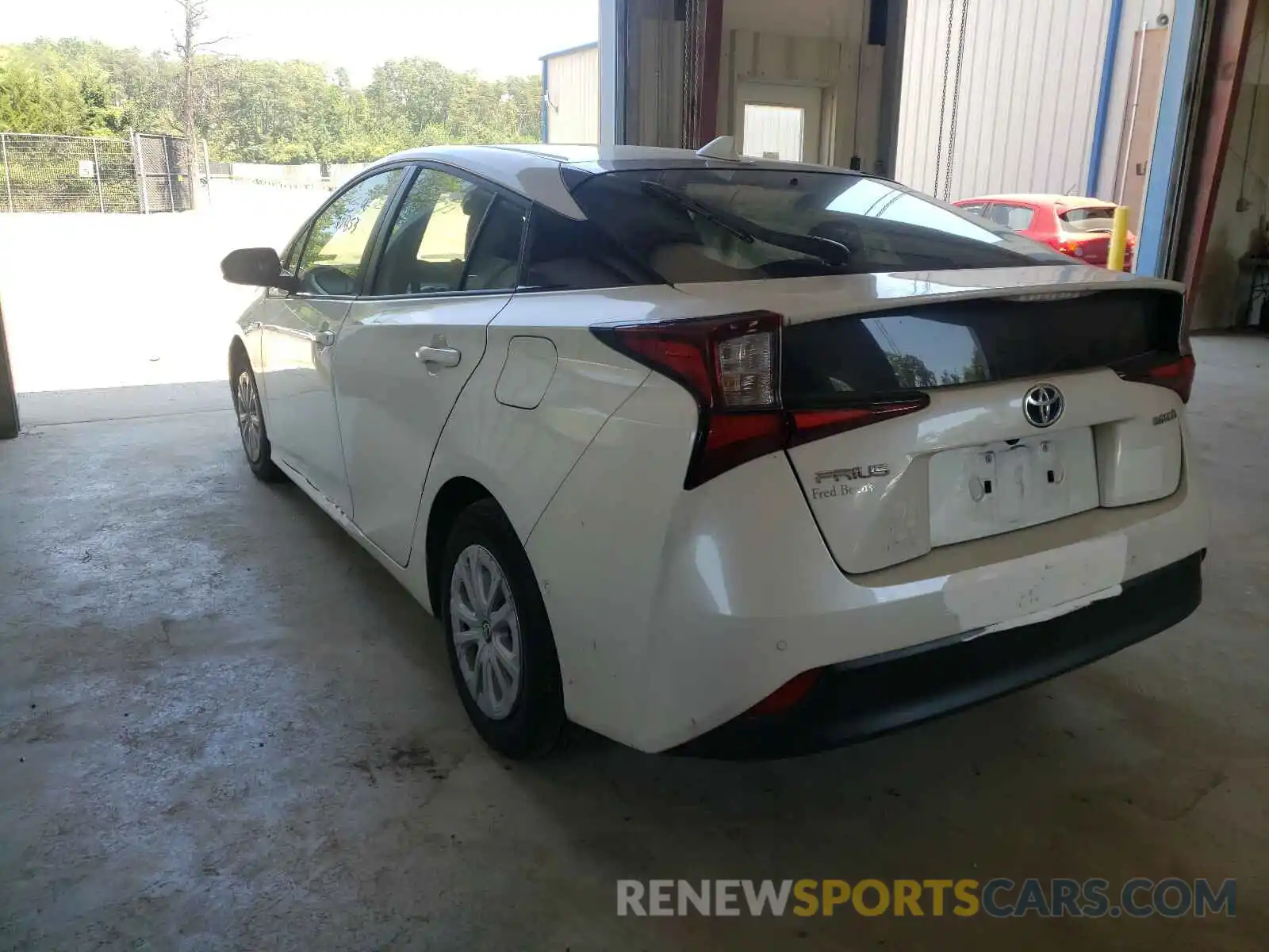 3 Photograph of a damaged car JTDKARFU1K3096338 TOYOTA PRIUS 2019