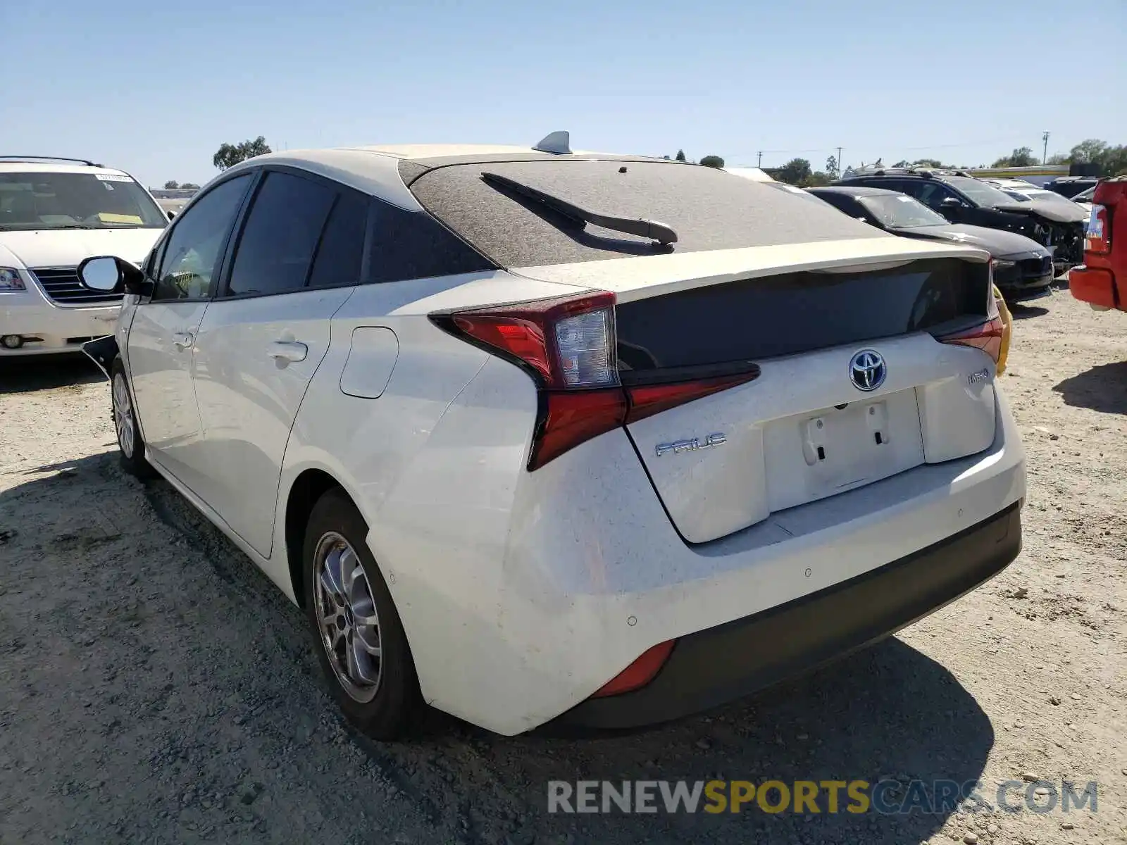 3 Photograph of a damaged car JTDKARFU1K3096386 TOYOTA PRIUS 2019