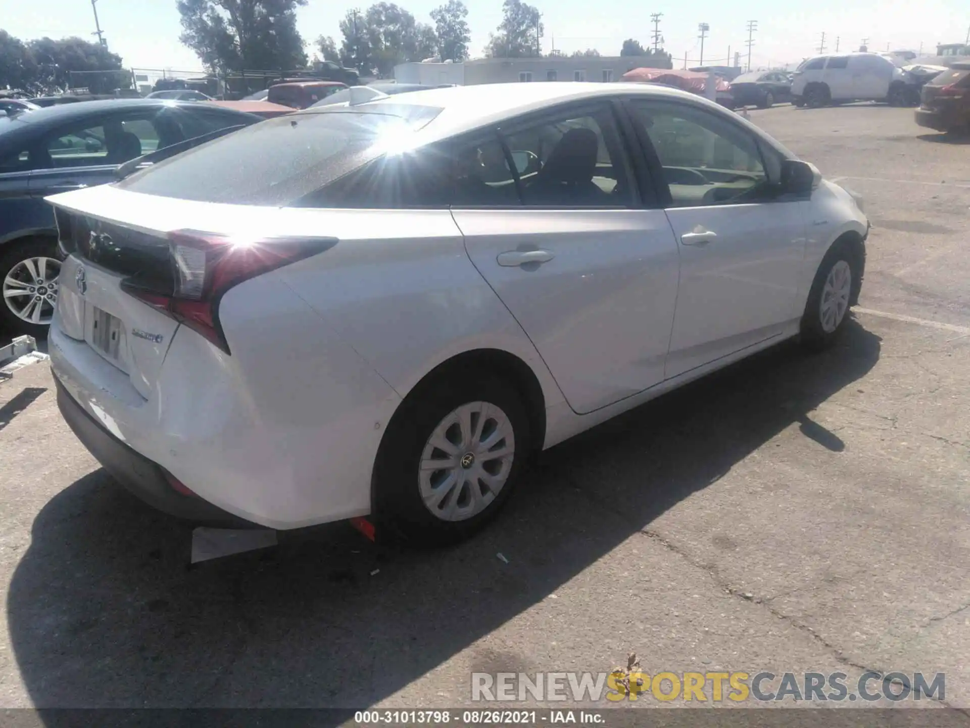 4 Photograph of a damaged car JTDKARFU1K3096601 TOYOTA PRIUS 2019