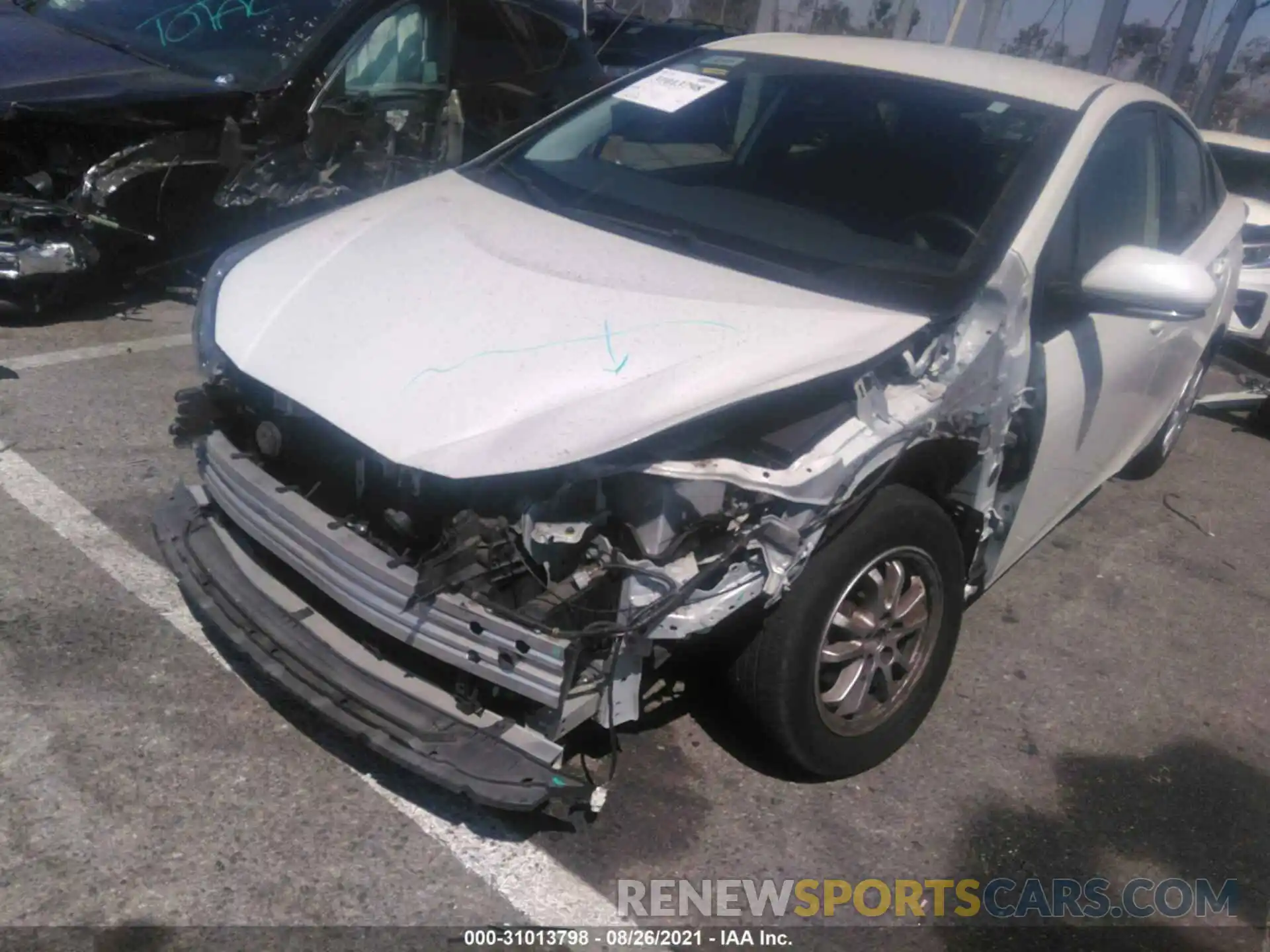 6 Photograph of a damaged car JTDKARFU1K3096601 TOYOTA PRIUS 2019