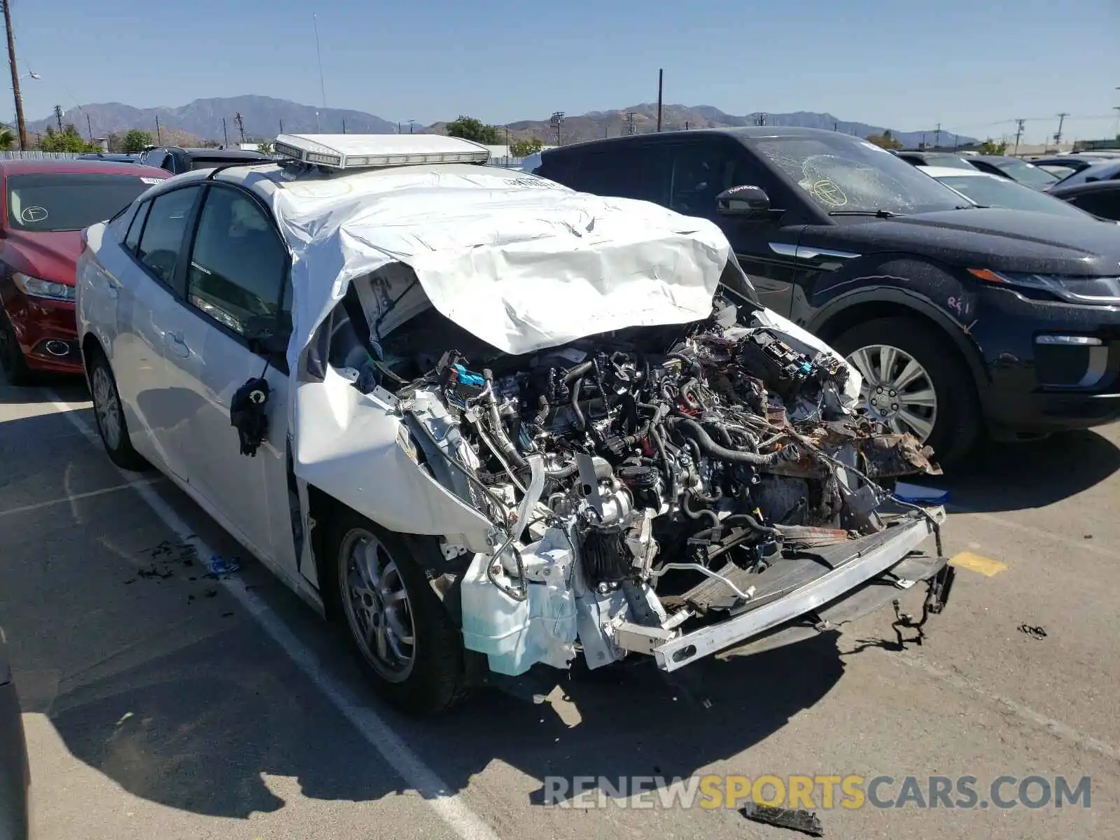 1 Photograph of a damaged car JTDKARFU1K3098090 TOYOTA PRIUS 2019