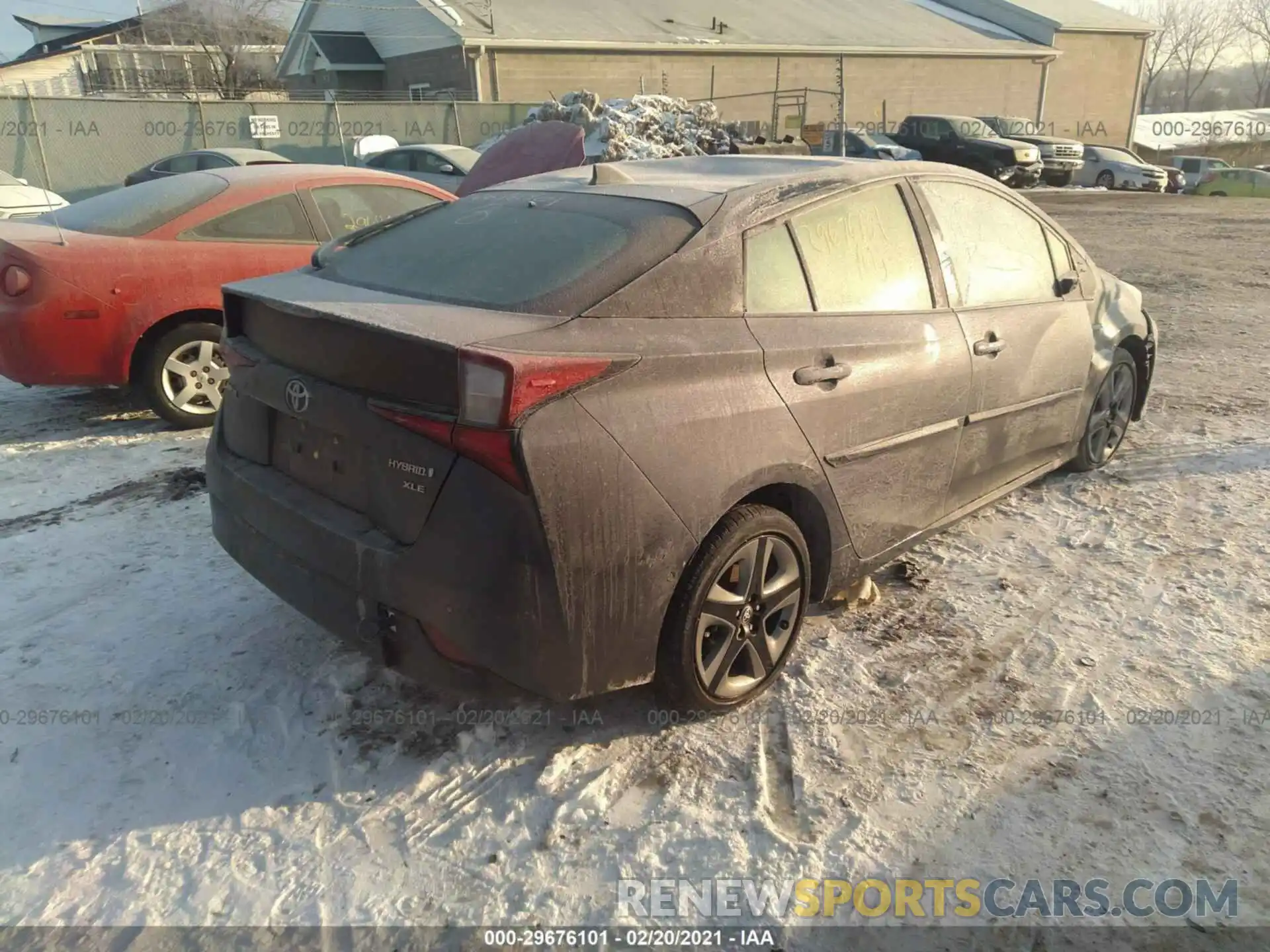 4 Фотография поврежденного автомобиля JTDKARFU1K3098896 TOYOTA PRIUS 2019