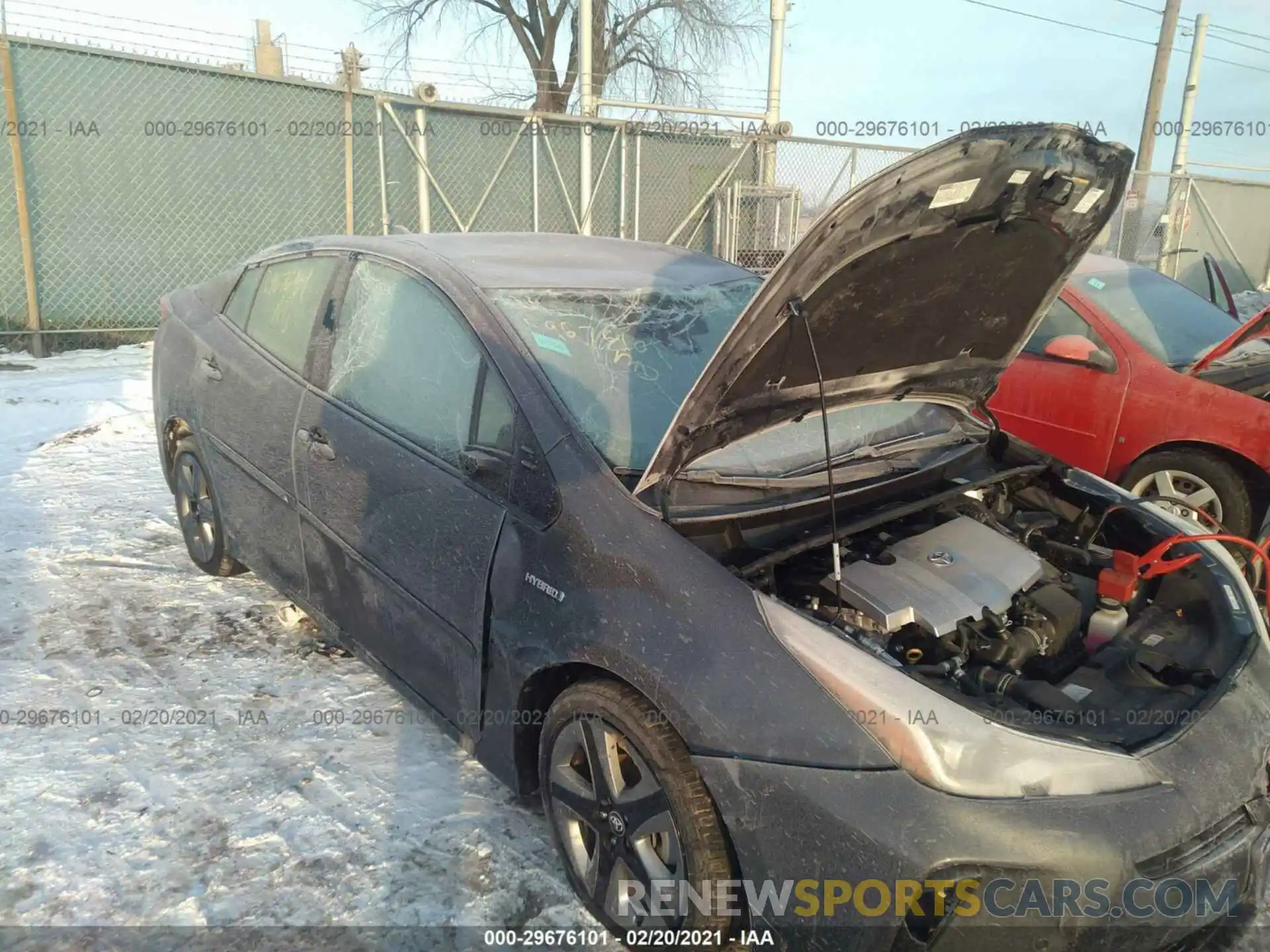 6 Photograph of a damaged car JTDKARFU1K3098896 TOYOTA PRIUS 2019