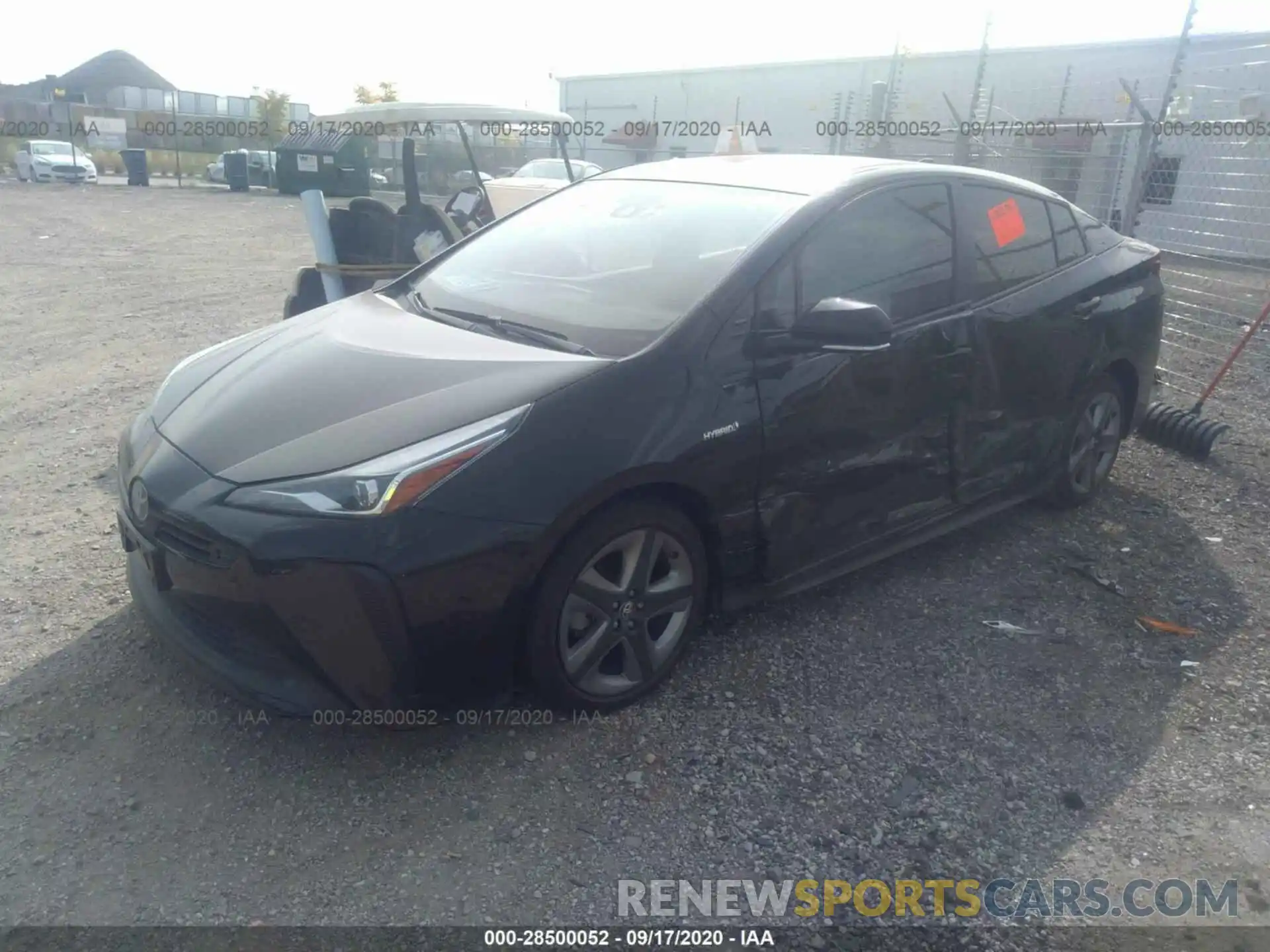 2 Фотография поврежденного автомобиля JTDKARFU1K3099787 TOYOTA PRIUS 2019