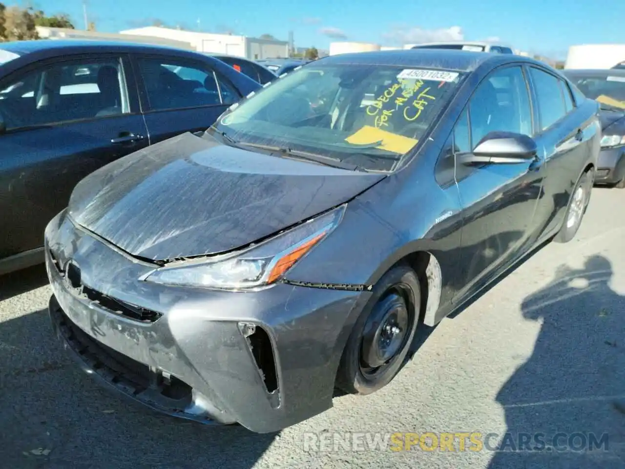 2 Photograph of a damaged car JTDKARFU1K3100503 TOYOTA PRIUS 2019